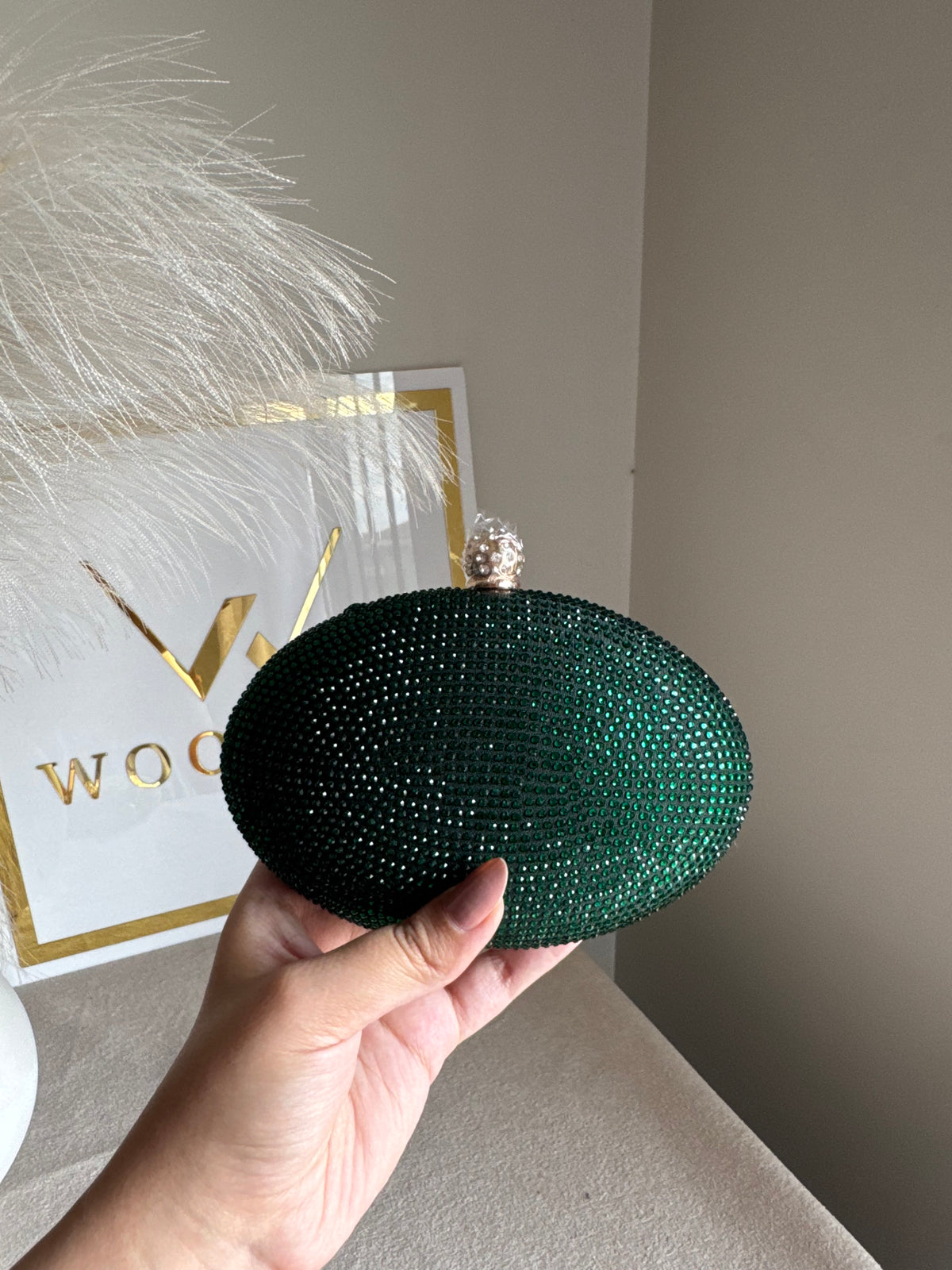 Lyla Clutch - Emerald Green