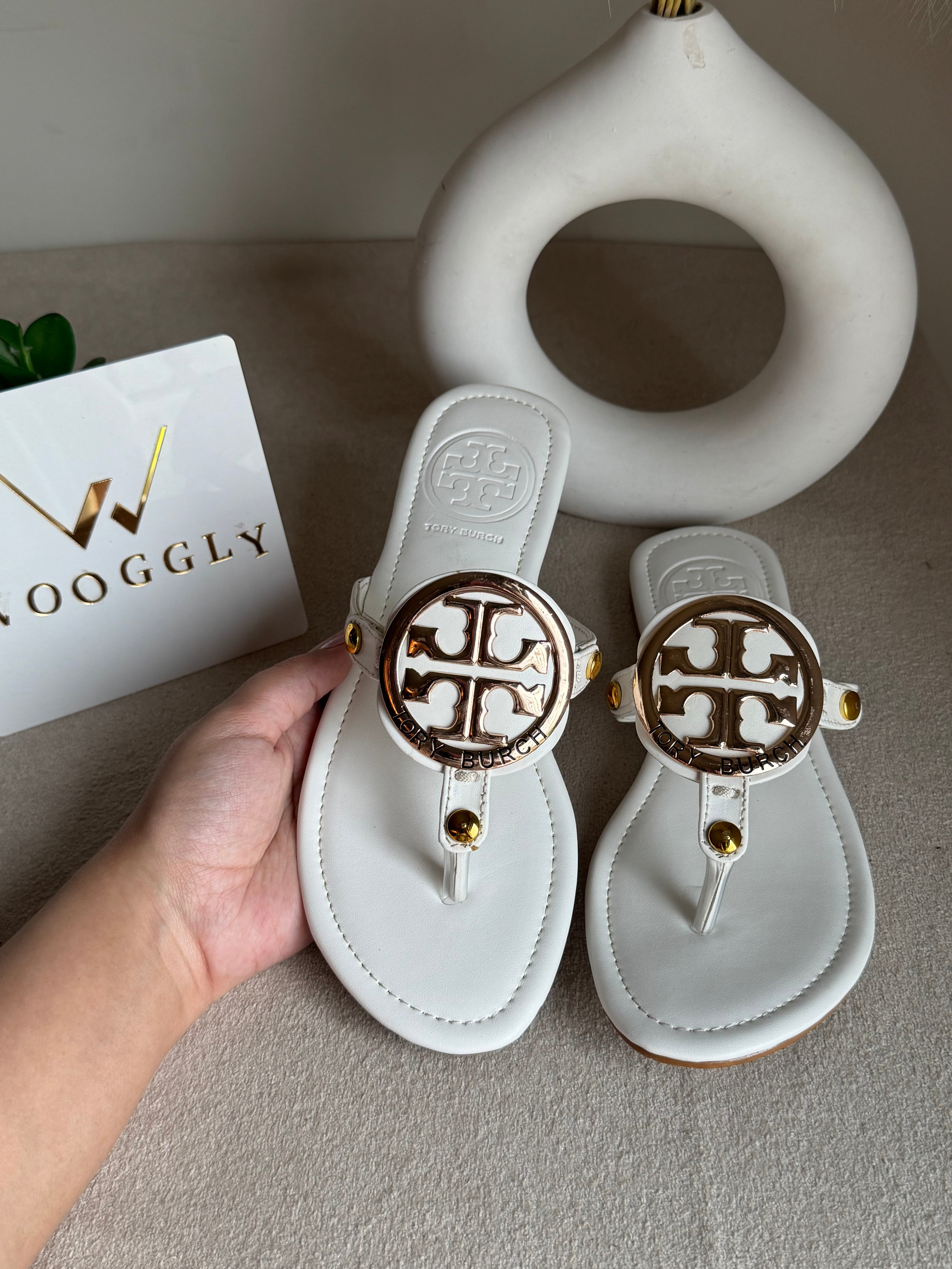 Viral Tory Burch Slides White