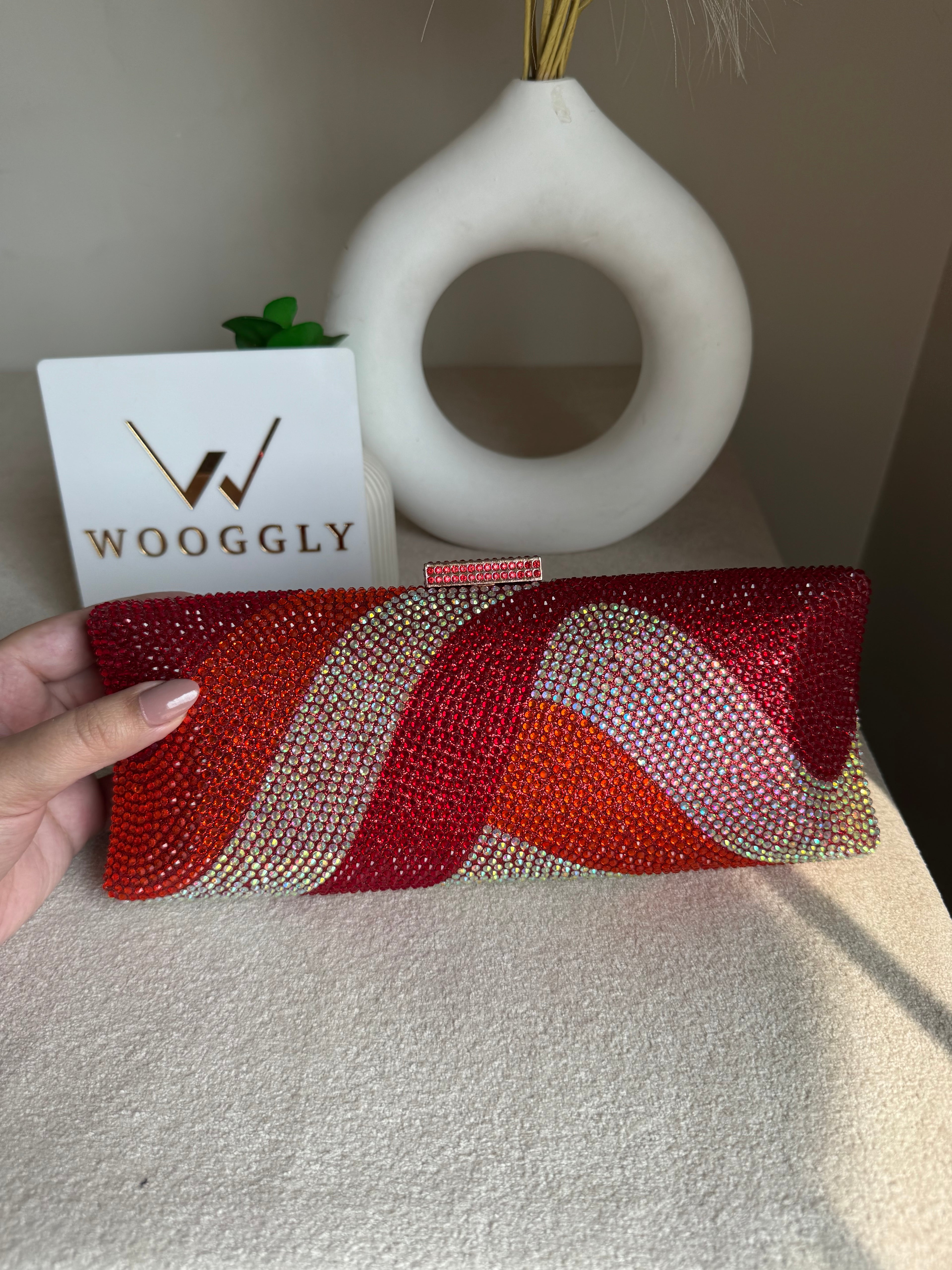 High Quality Élan Clutch - Red Multi