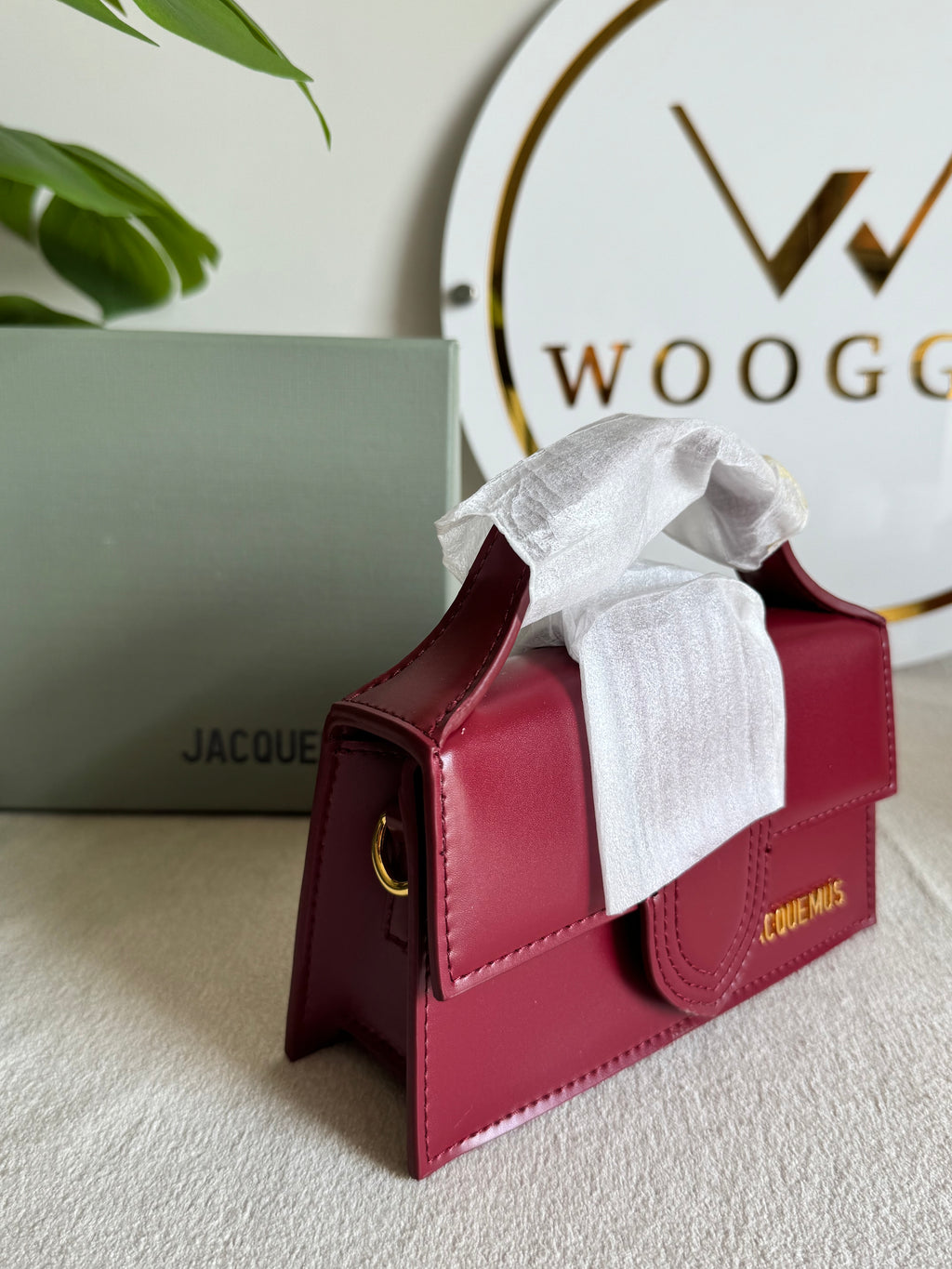 Viral Jacquemus - Small (Maroon) BOX PACKING