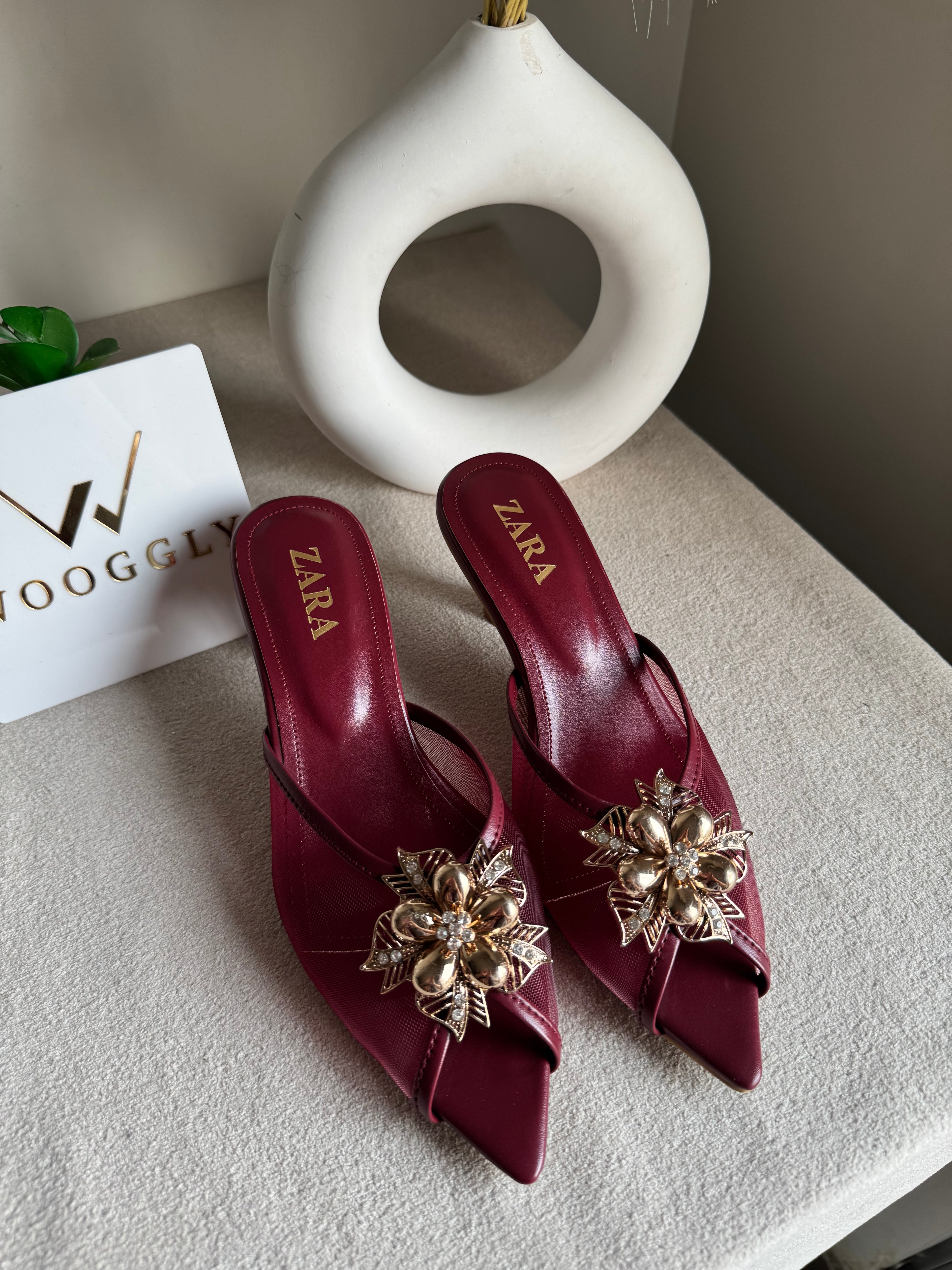 Zara Vogue Heels - Maroon
