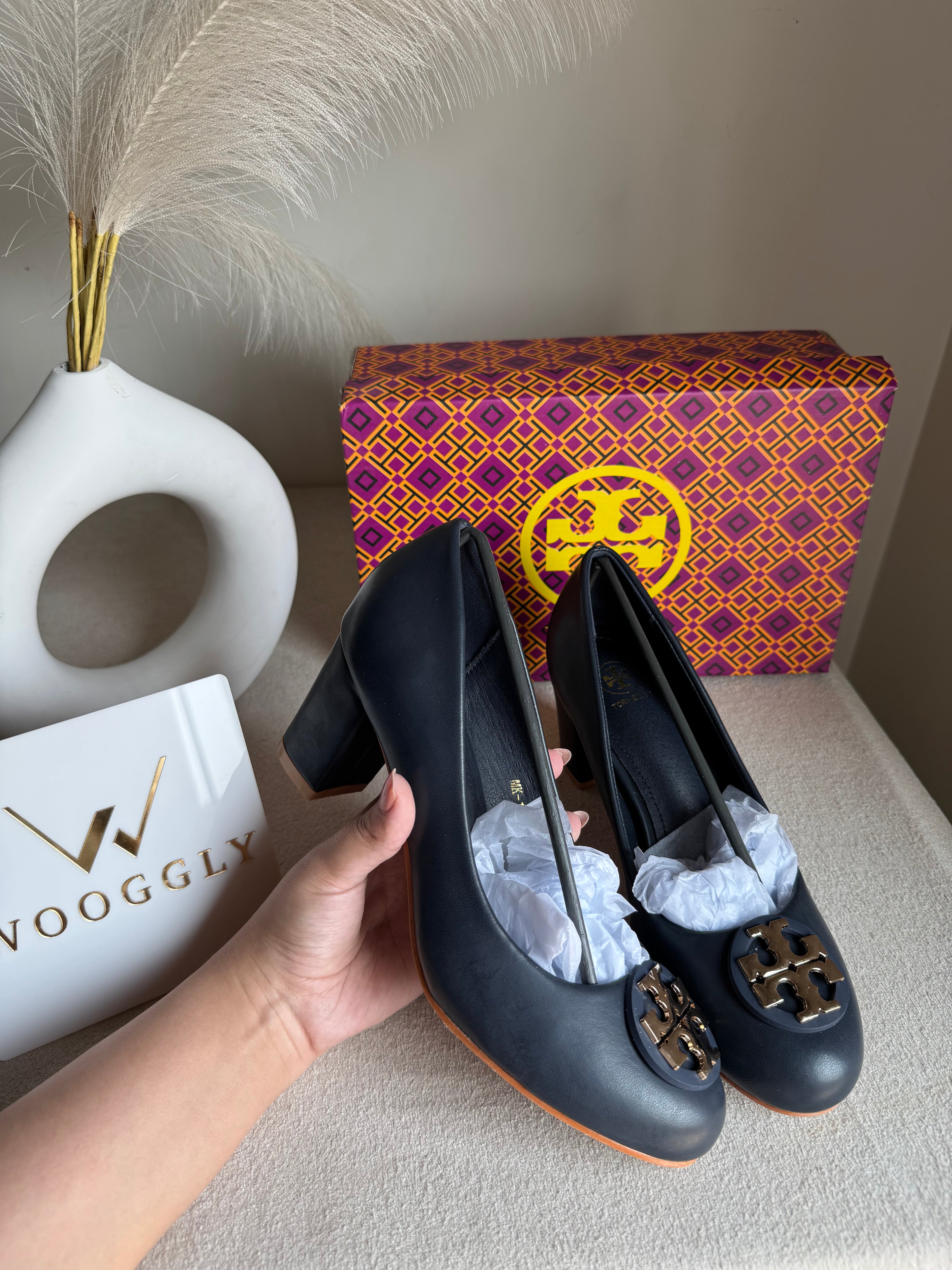 IMPORTED Classic Court Heels - Blue