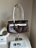 JW PEI High Quality Yara Shoulder Bag - Dark Brown