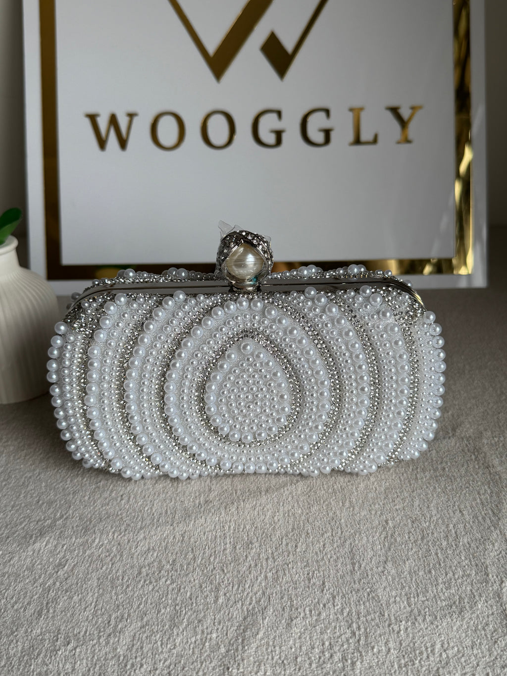 Cloud Pearl Clutch