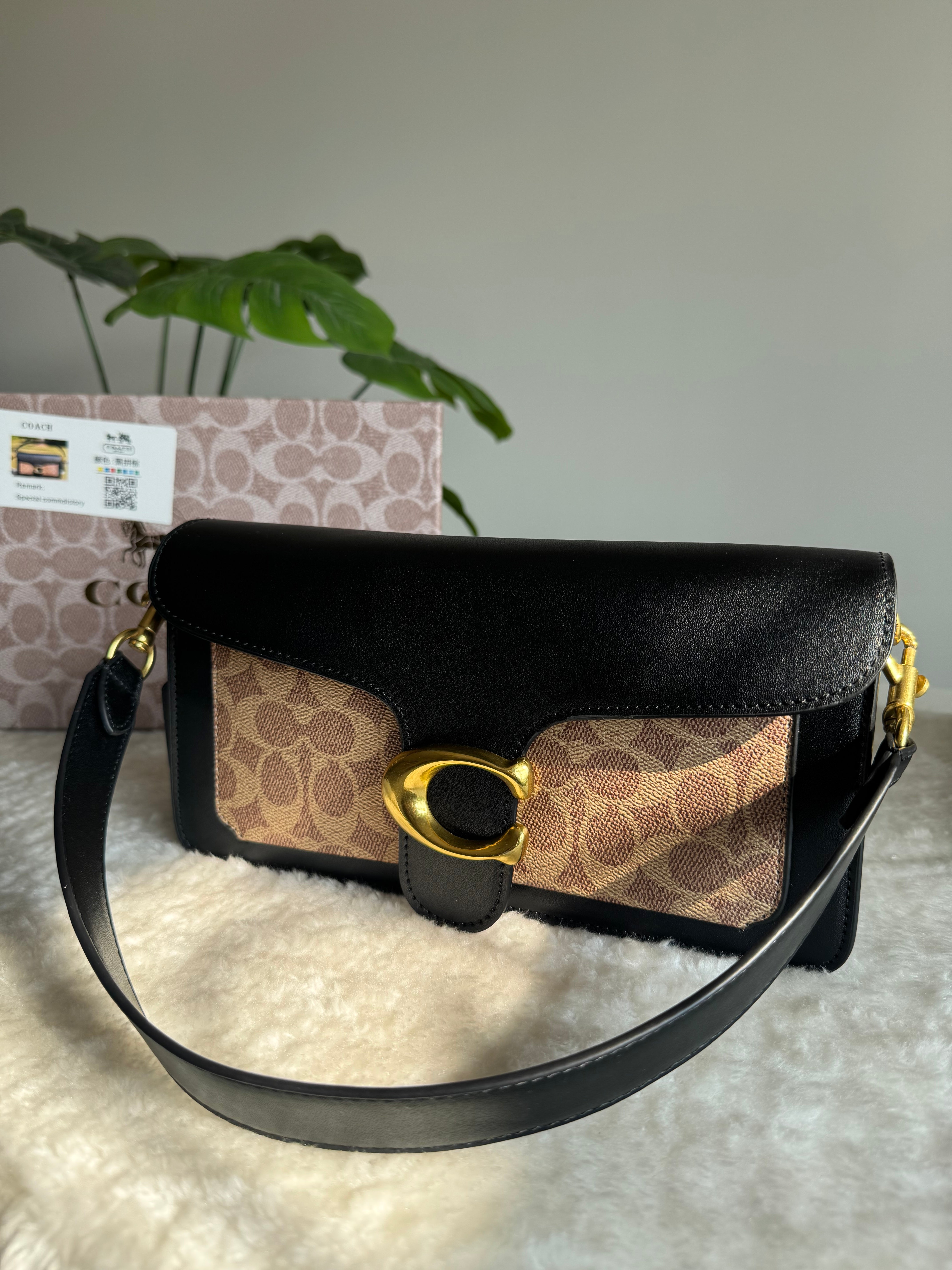 COACH TABBY PREMIUM (Khaaki & Black) - BOX PACKING