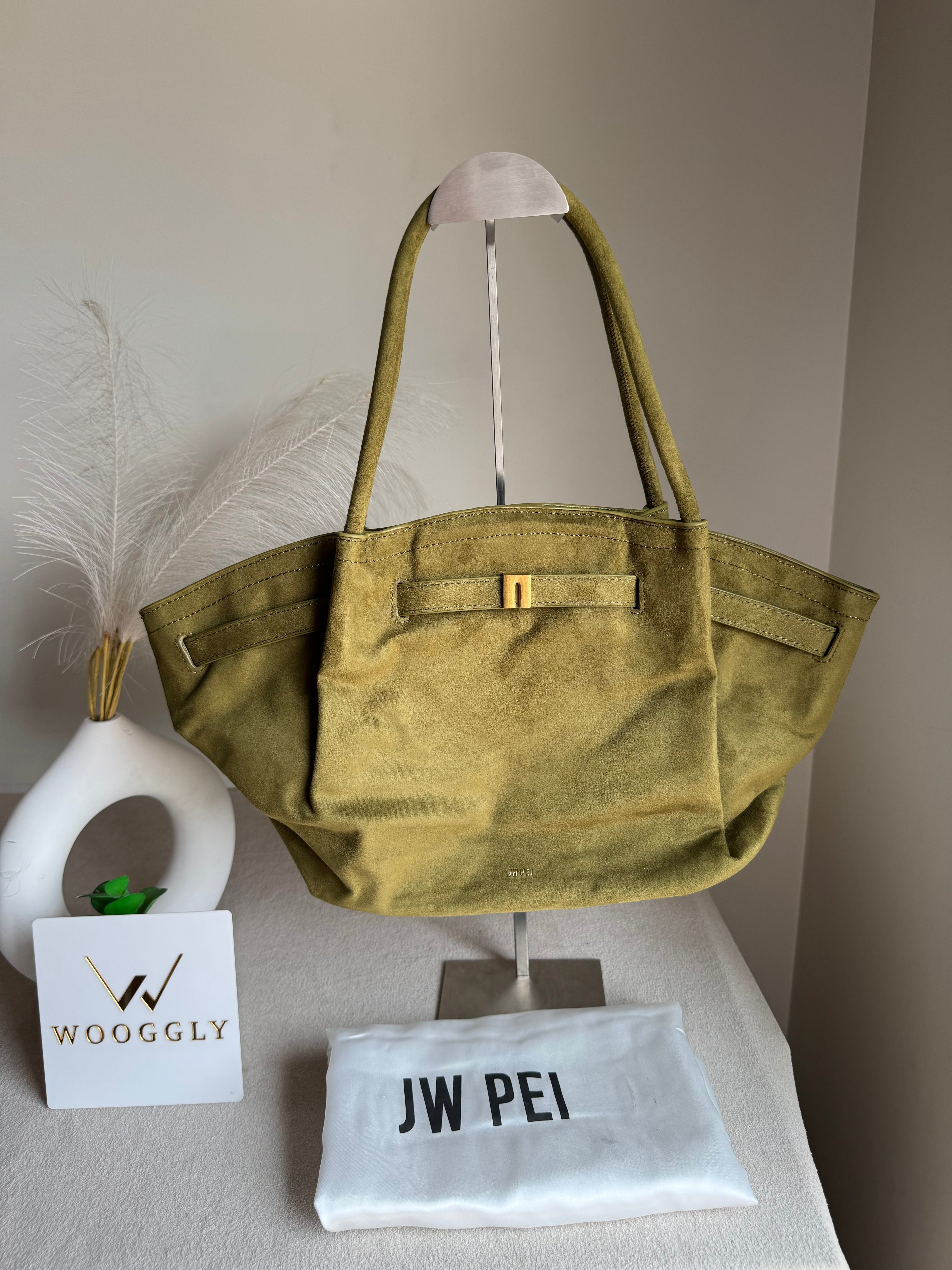 JW PEI Hana Tote Bag - Suede Olive
