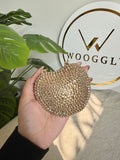 Heart Crystal Clutch with Chain - Mini Gold