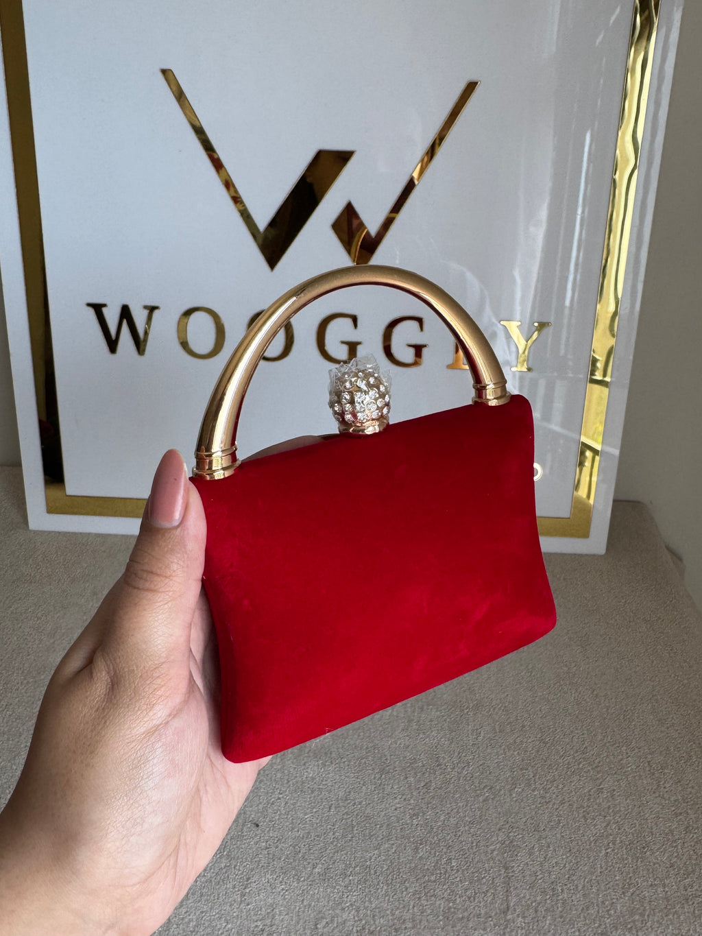 Tiny Treasure  Clutch - Red