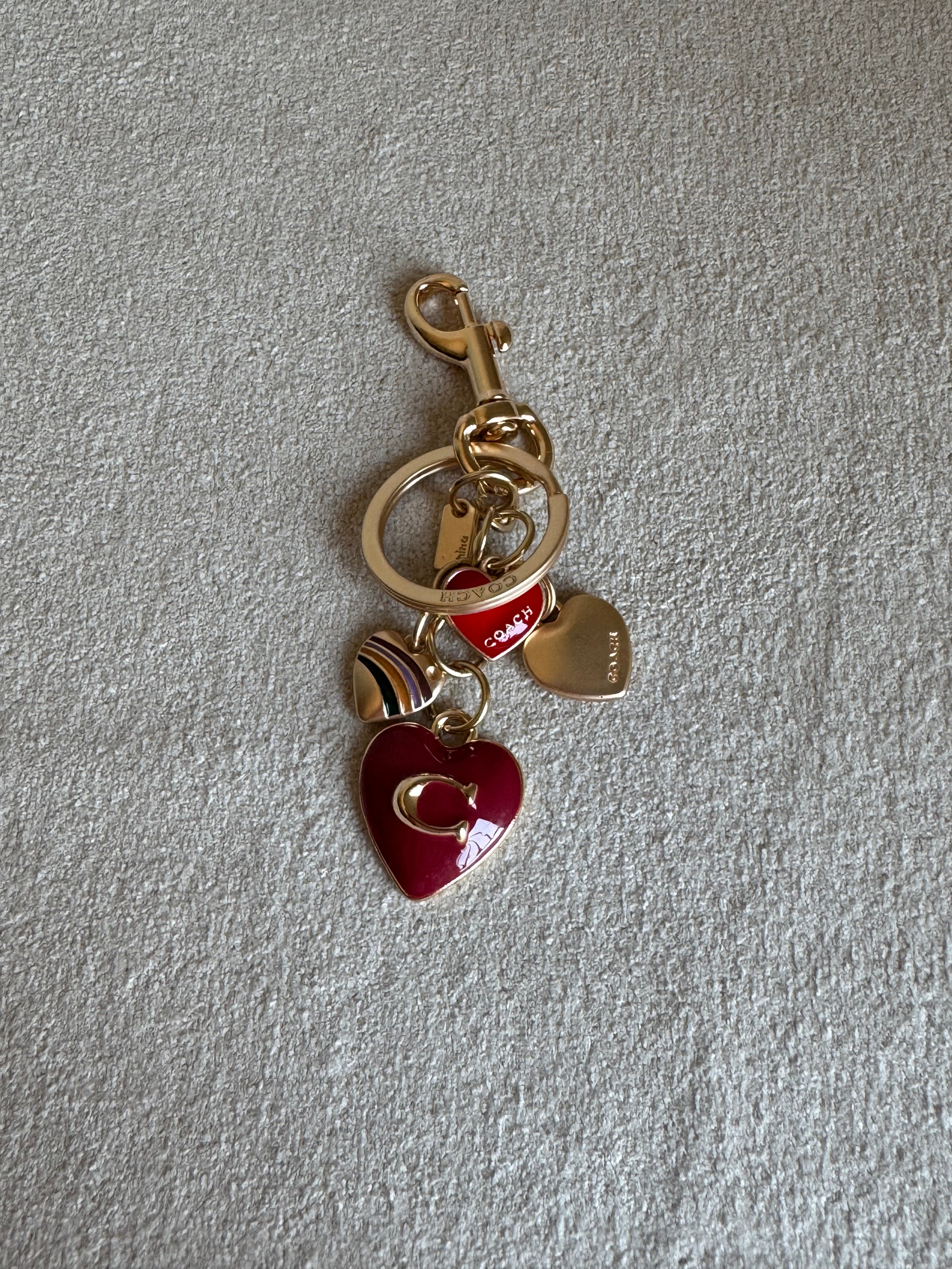 PREMIUM Coach Love Hearts Bag Charm