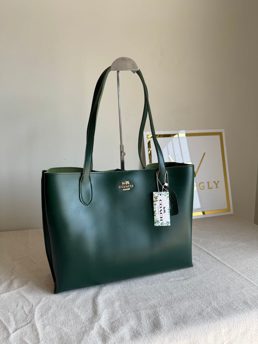 COACH Solid Tote Bag - Green