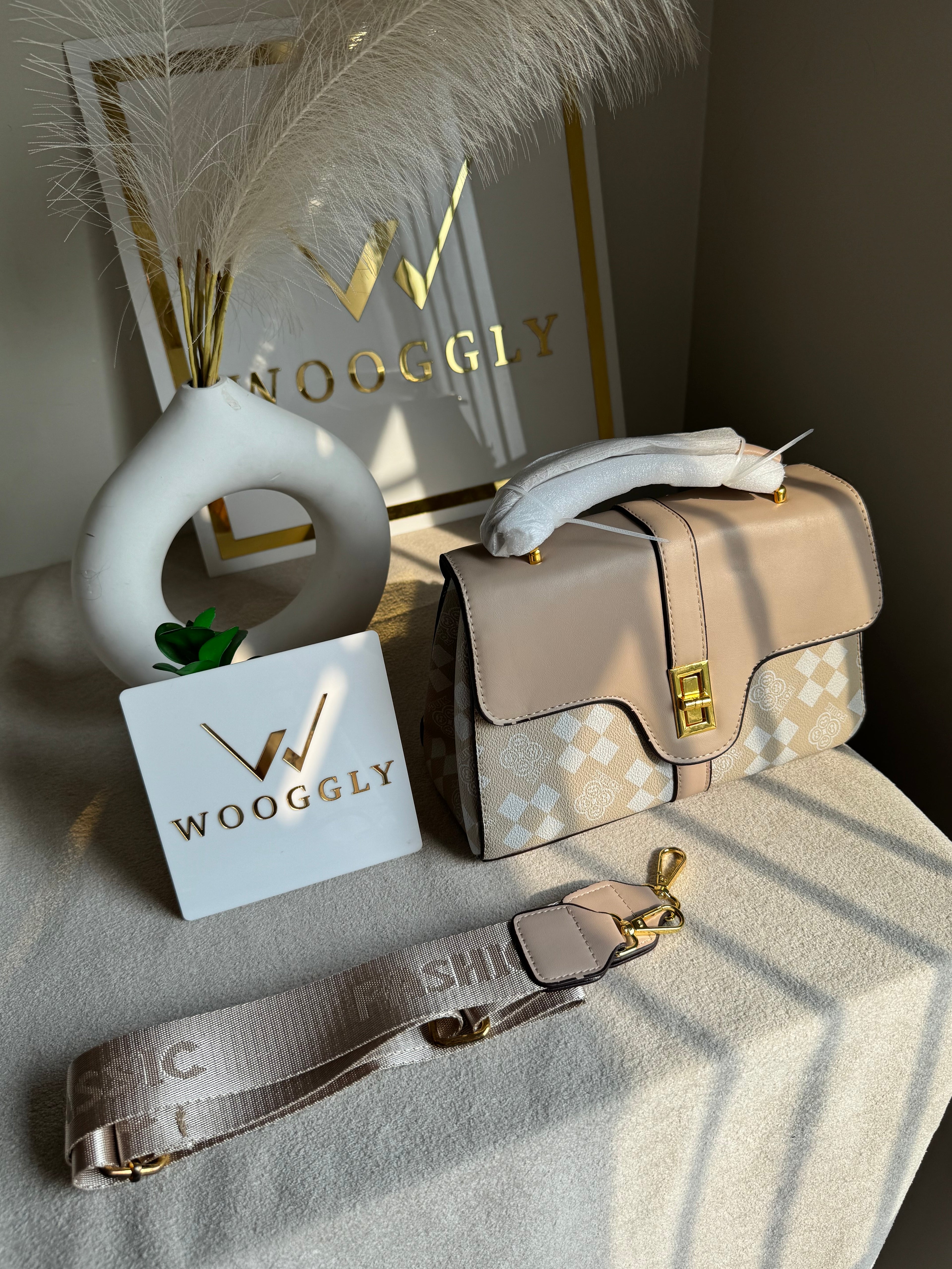 Premium Ella Hand Bag Beige