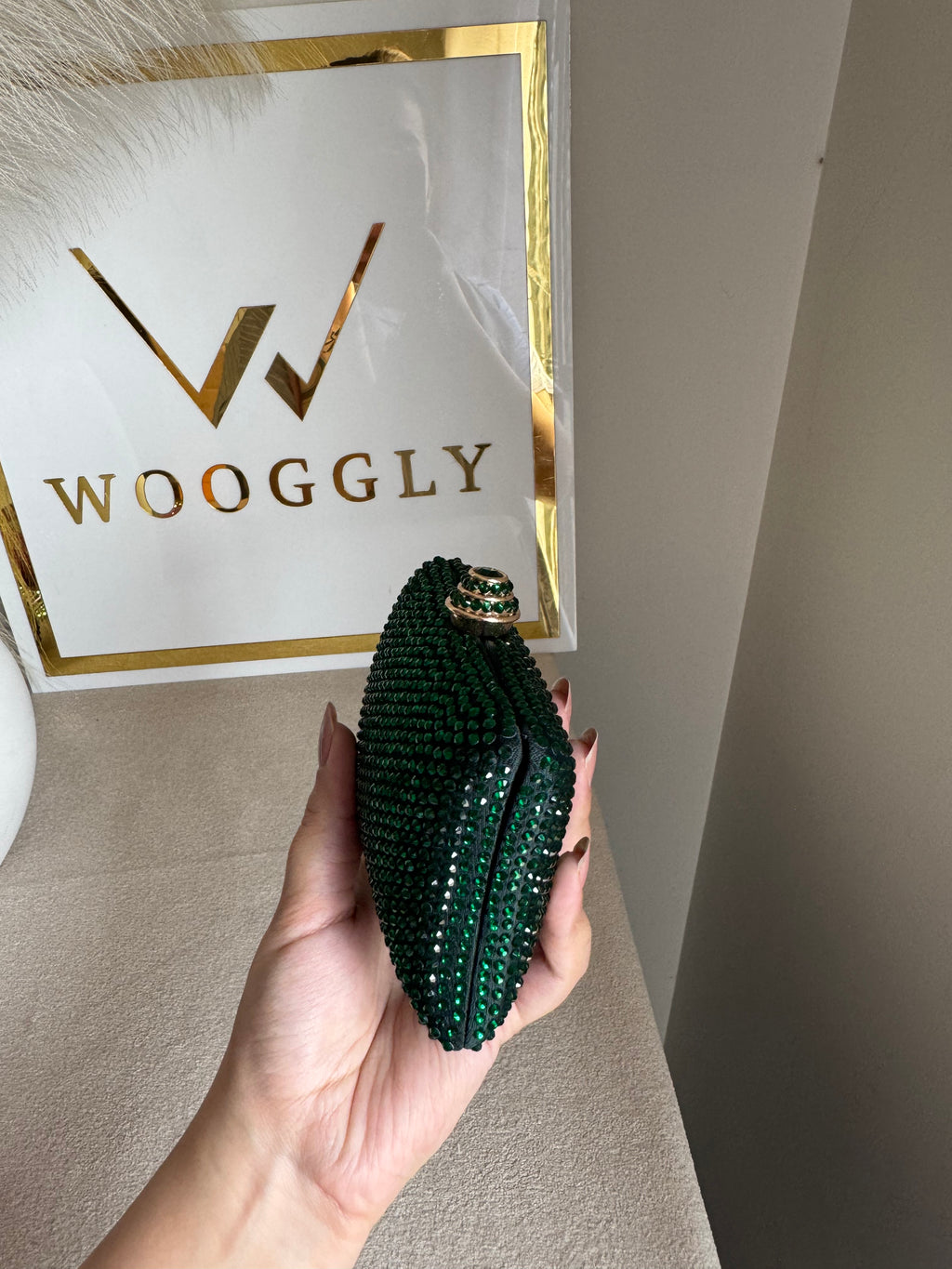 Ella Clutch - Emerald Green