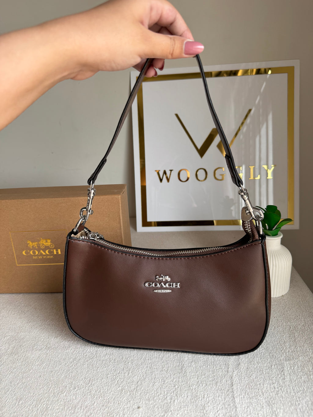 COACH TERI PREMIUM (Chocolate Brown) - BOX PACKING