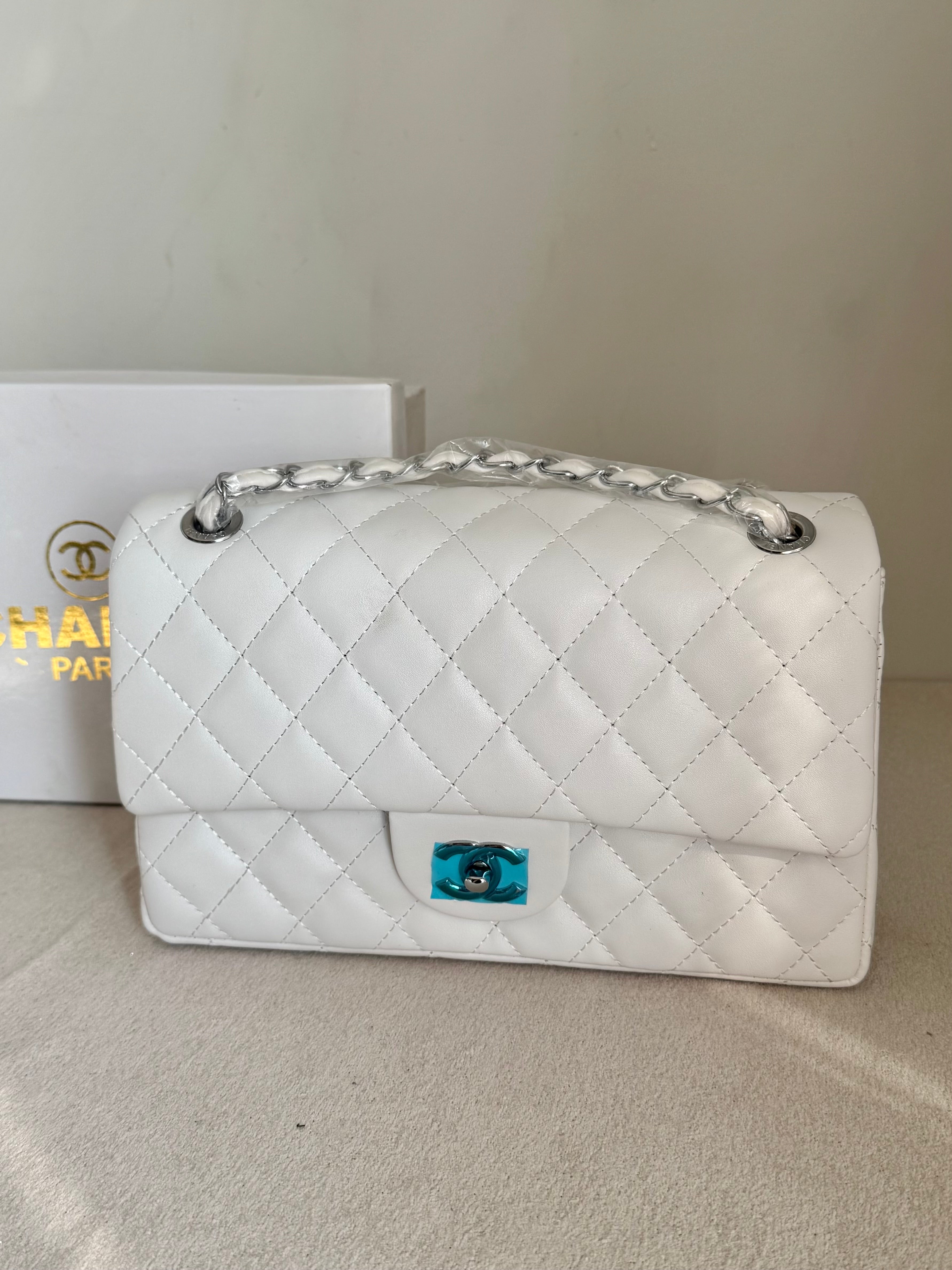 Classic Chanel Bag - White
