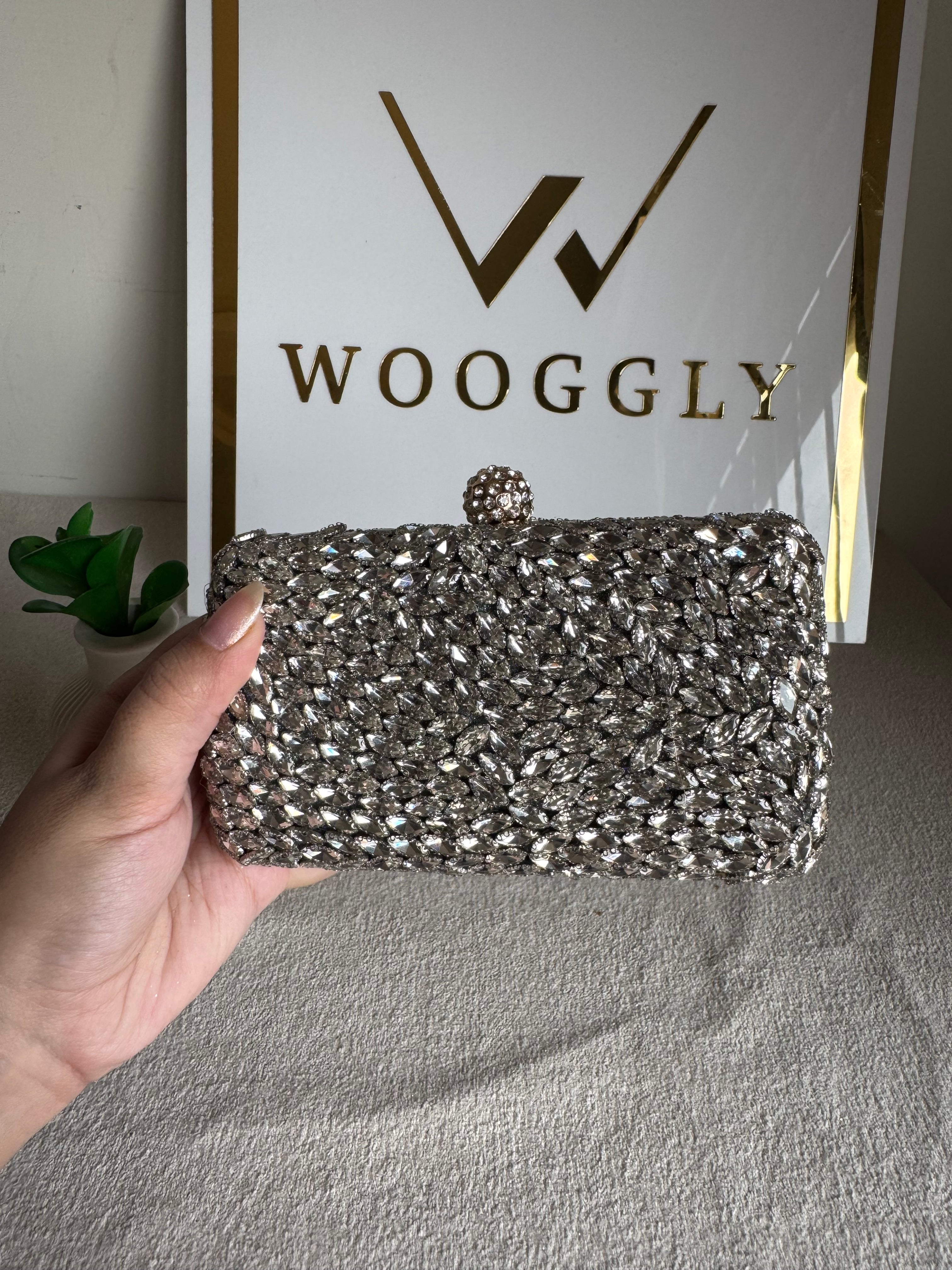 Alyzeh Clutch (Silver)