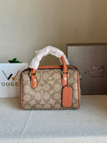COACH Mini Duffle Bag PREMIUM with Long Strap Apricot Brown - BOX PACKING