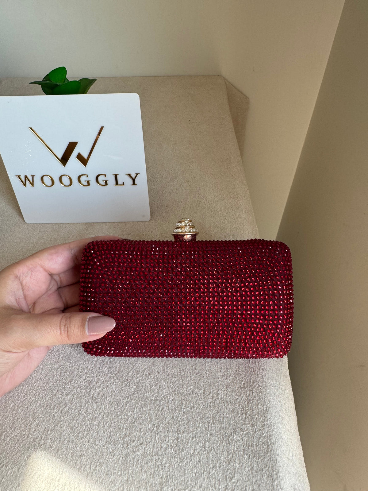 Dazzle Evening Clutch Red