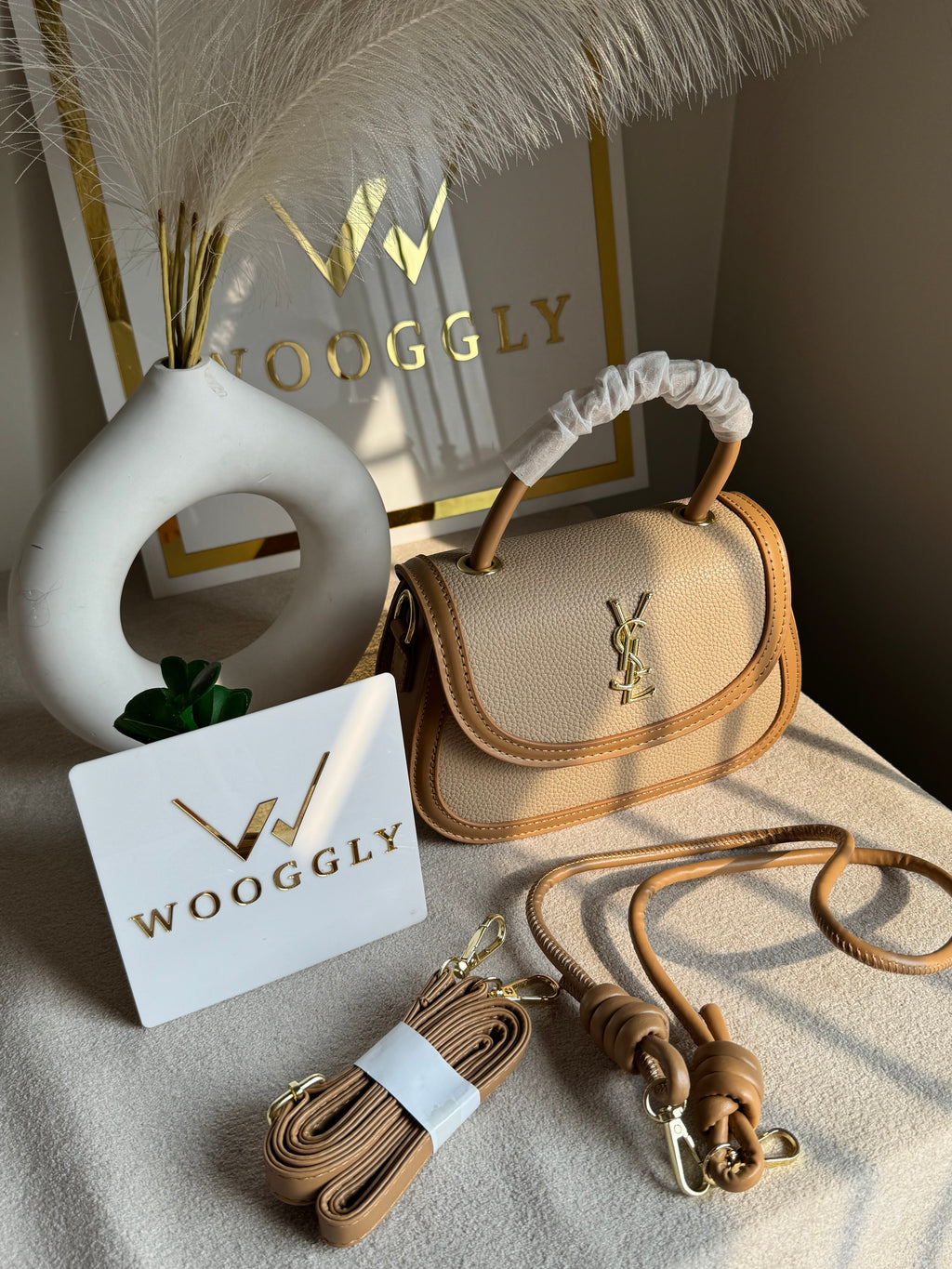 YSL Hand Bag Beige