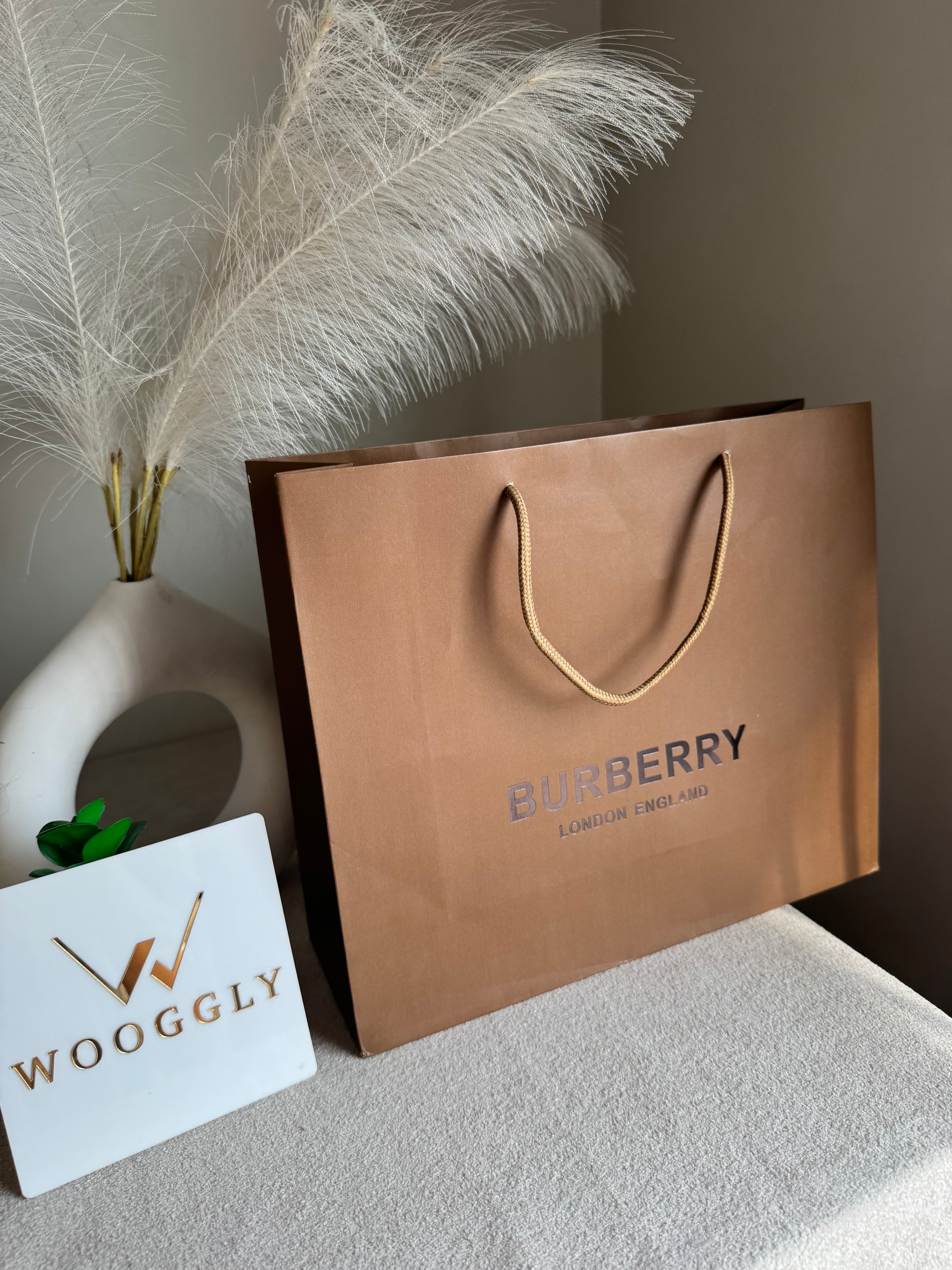 Gift Bag - Burberry - Medium (ONLY FOR PICK UP OR INDRIVE CUSTOMERS IN LAHORE)
