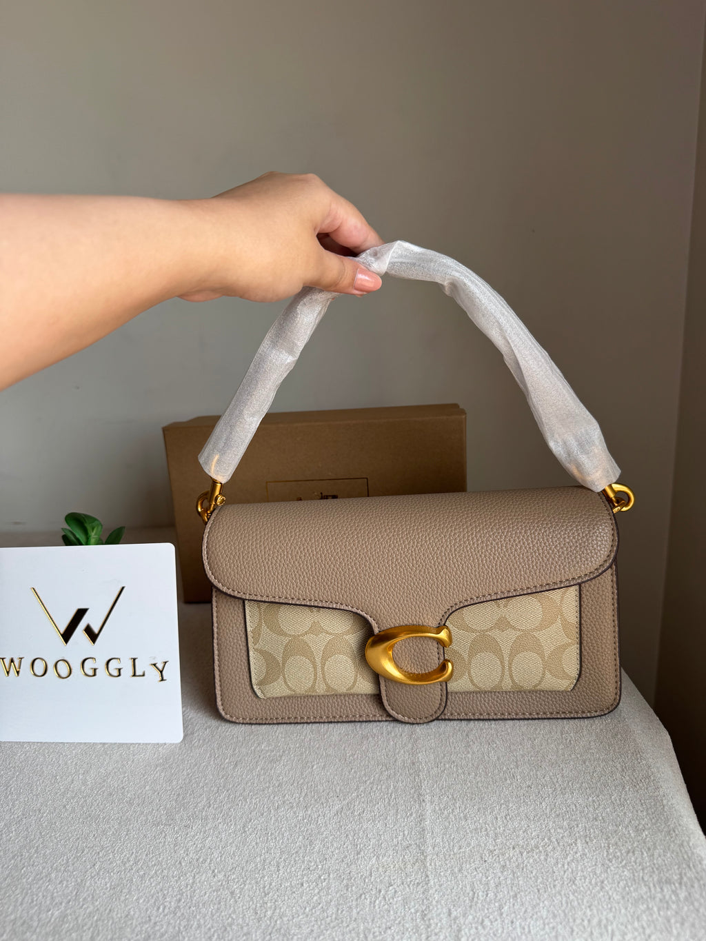 COACH TABBY Canvas Beige Good Quality -  BOX PACKING