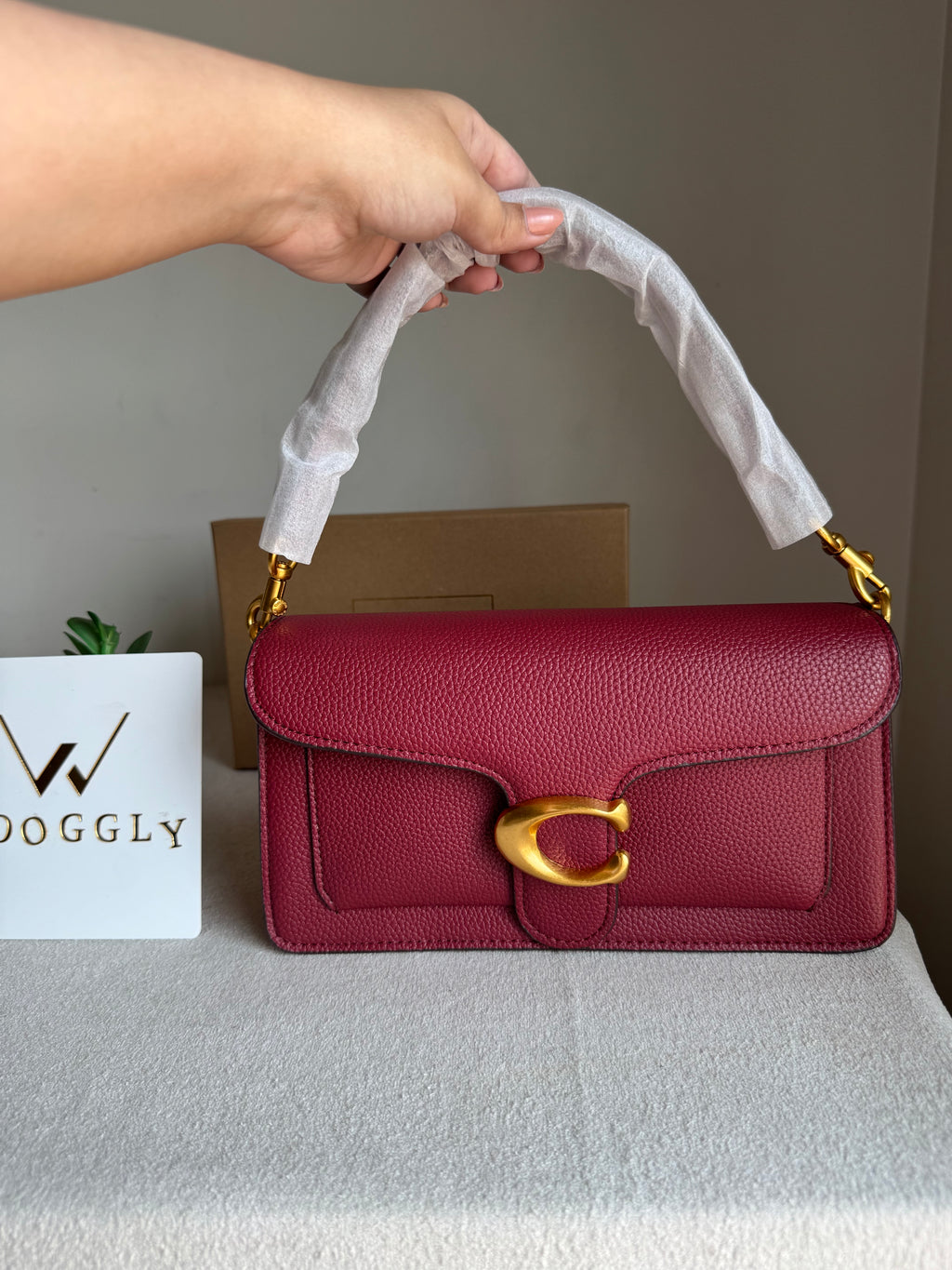 COACH TABBY Maroon Good Quality -  BOX PACKING