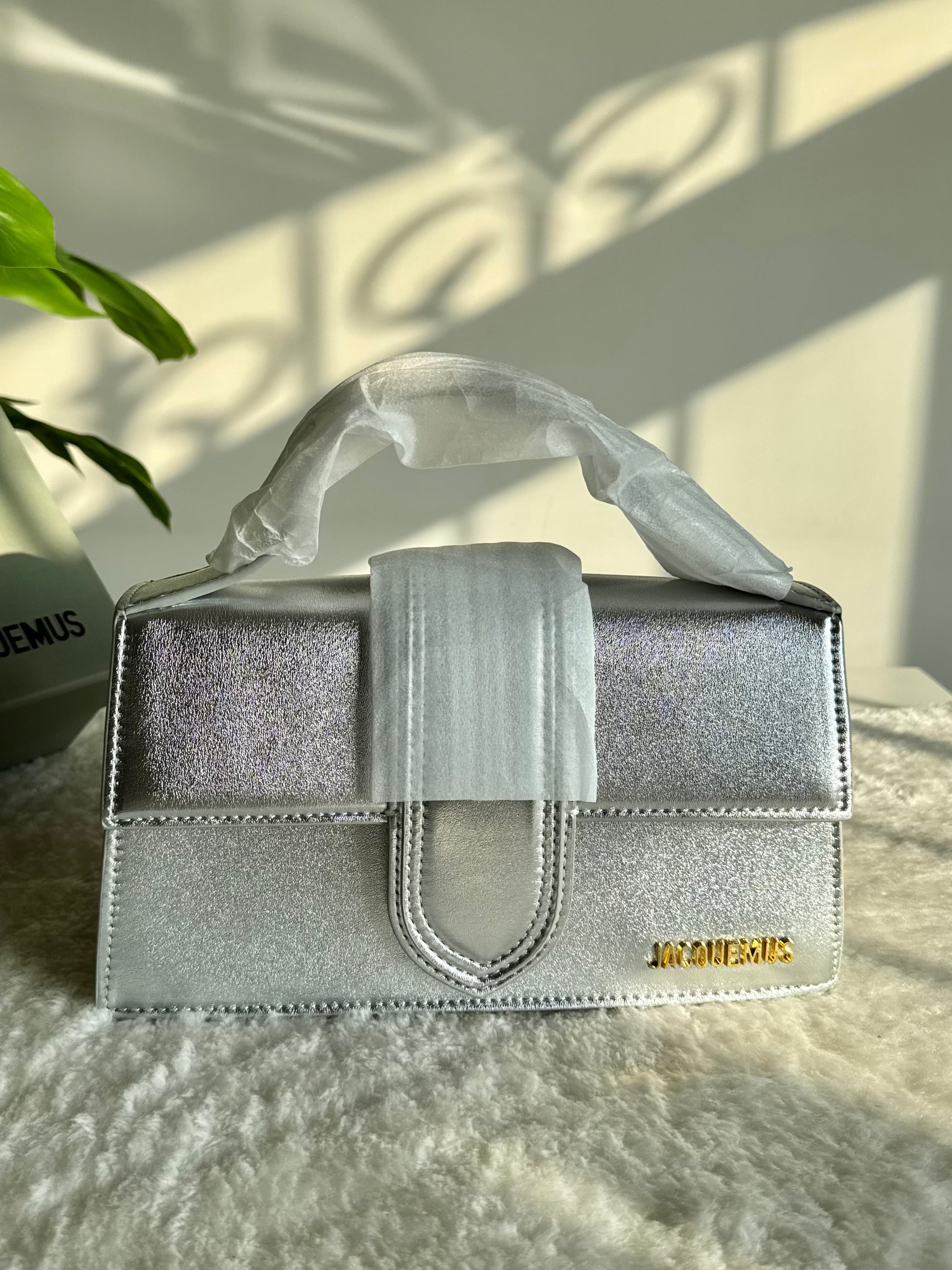 Jacquemus - The large Bambino (Silver) BOX PACKING