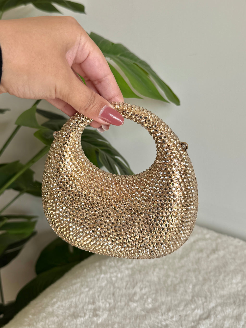 Viral Swarovski Clutch - Mini Gold