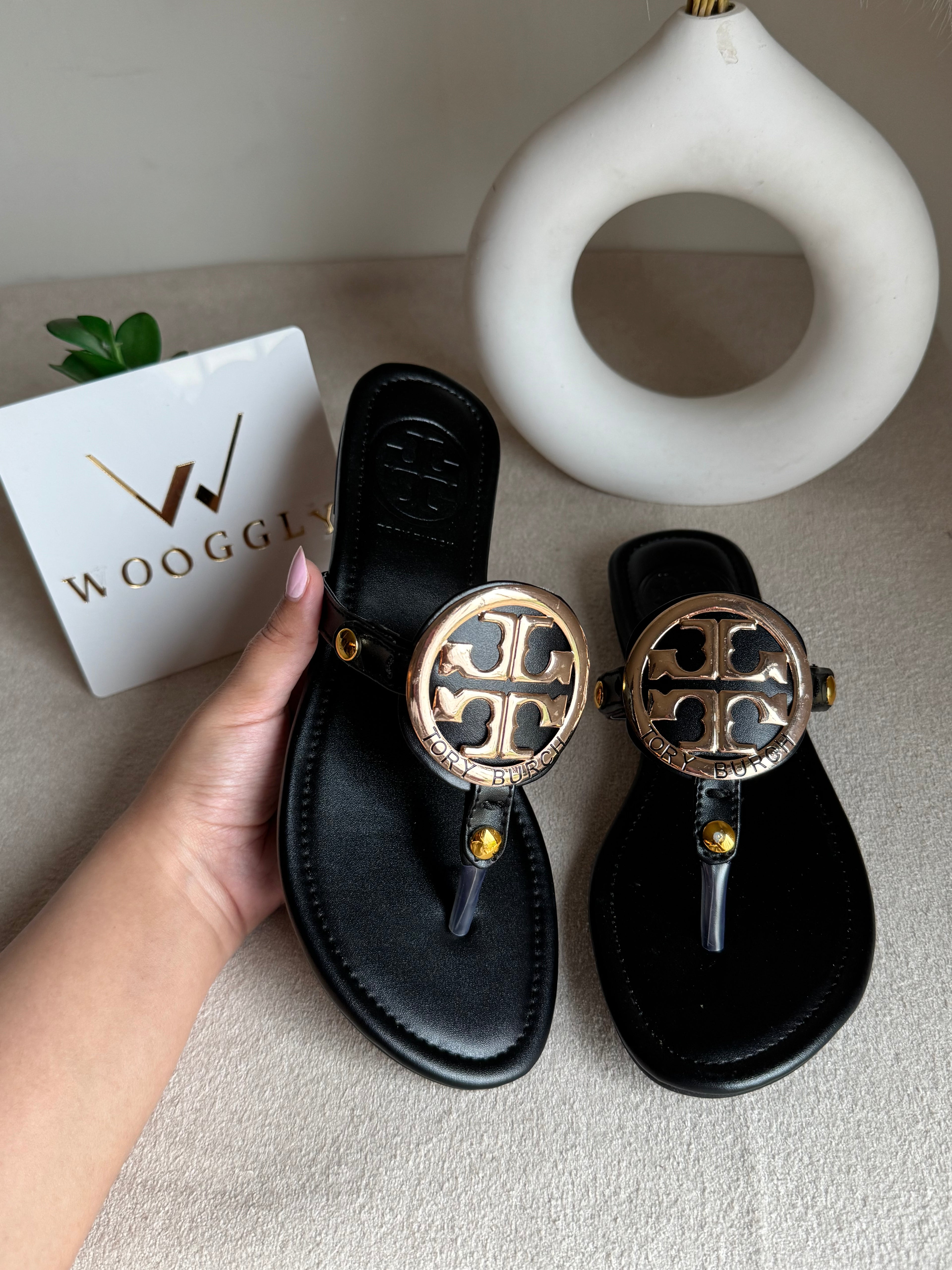 Viral Tory Burch Slides Black
