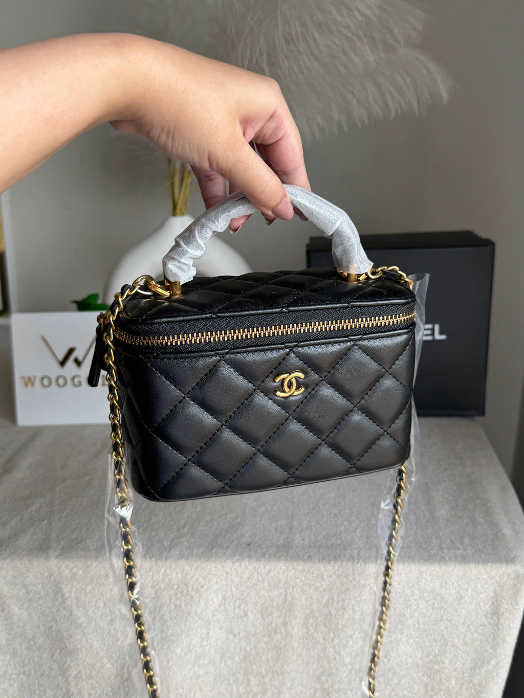 CH Mini Box Bag - Black