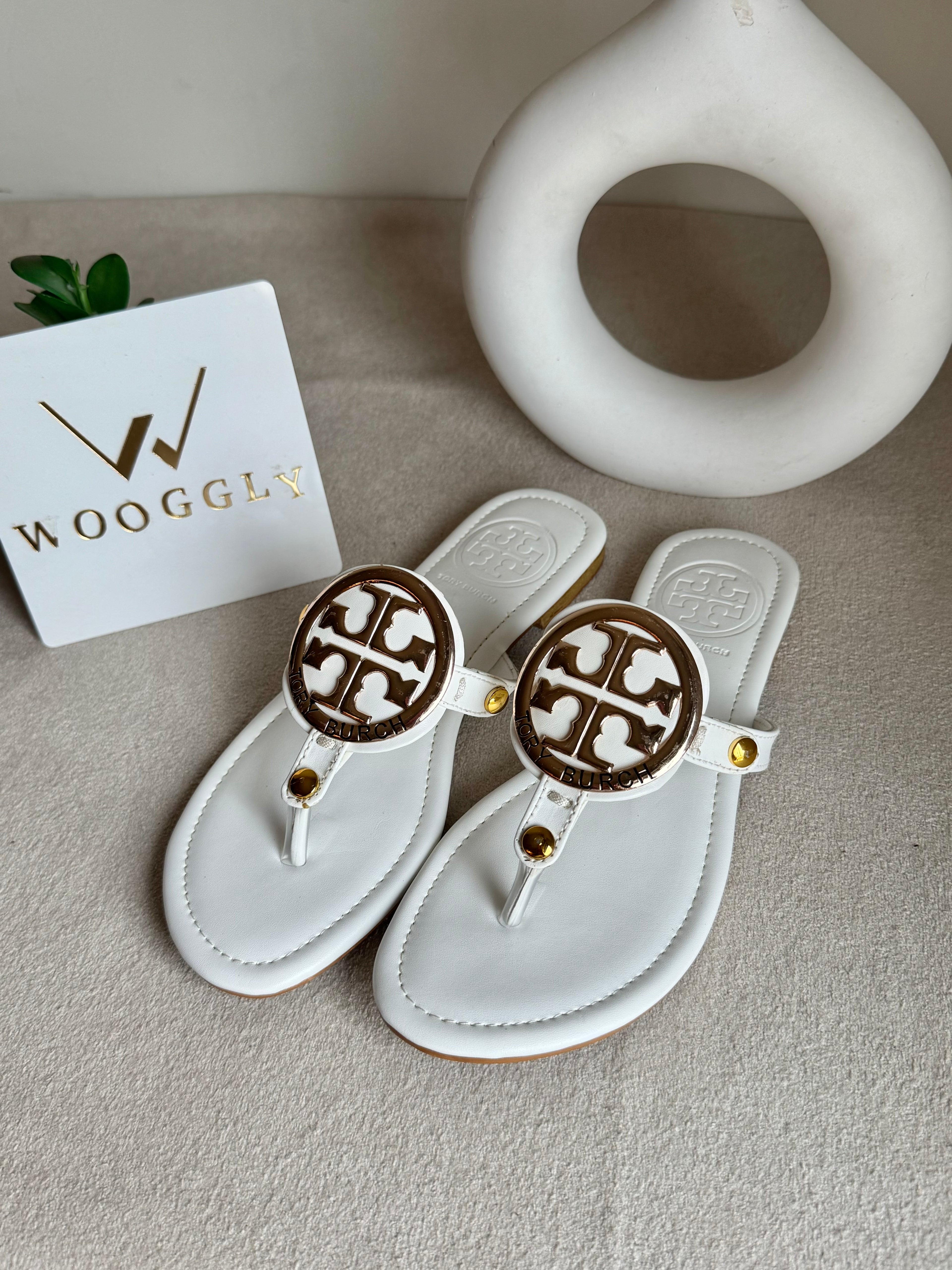 Viral Tory Burch Slides White