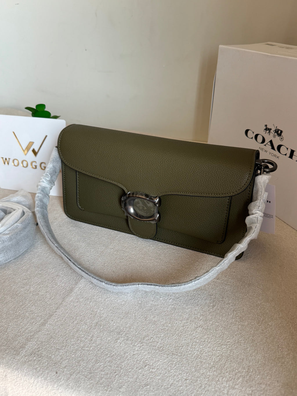 COACH TABBY PREMIUM (Olive Green) - MAGNETIC BOX PACKING
