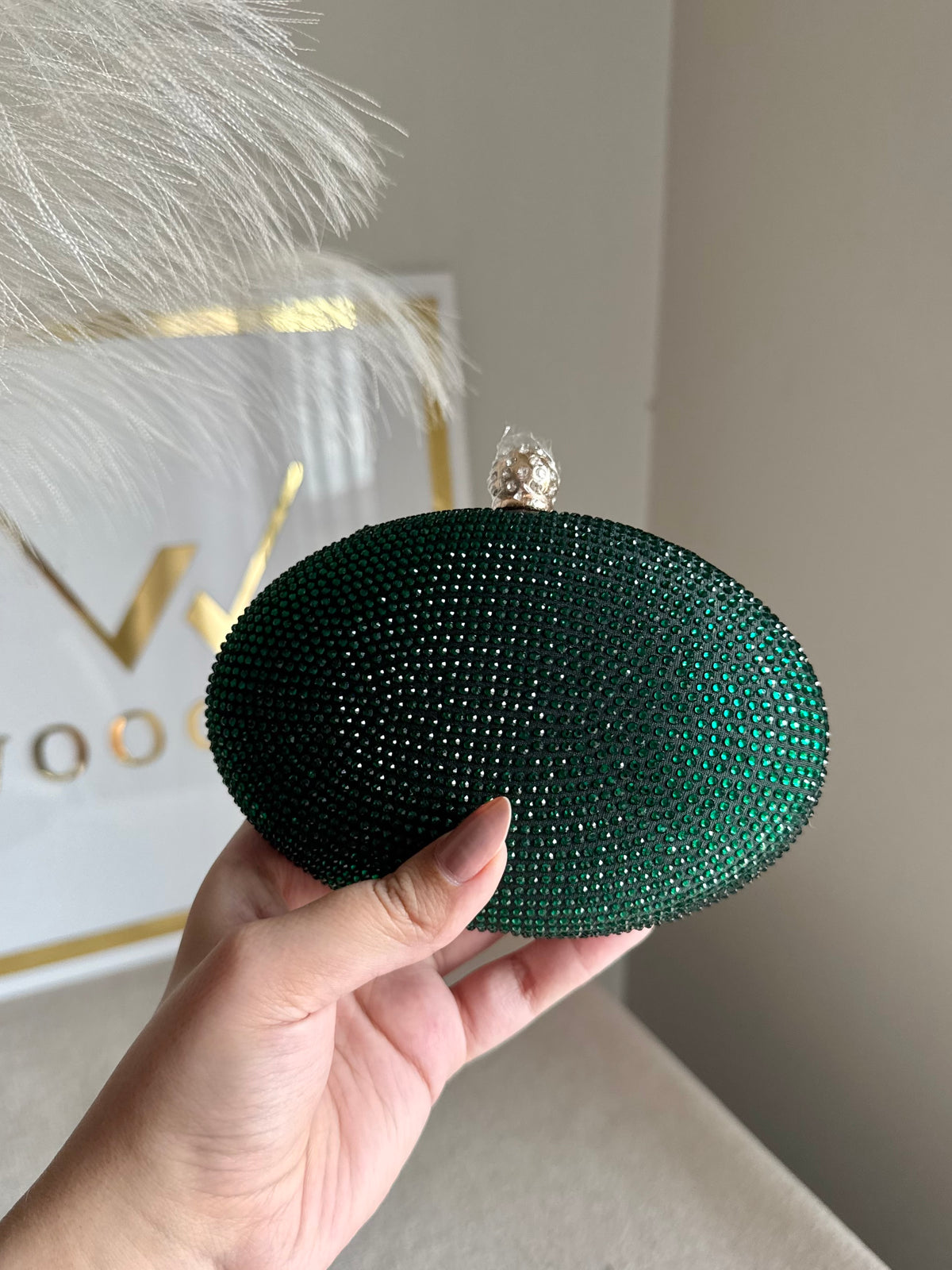 Lyla Clutch - Emerald Green