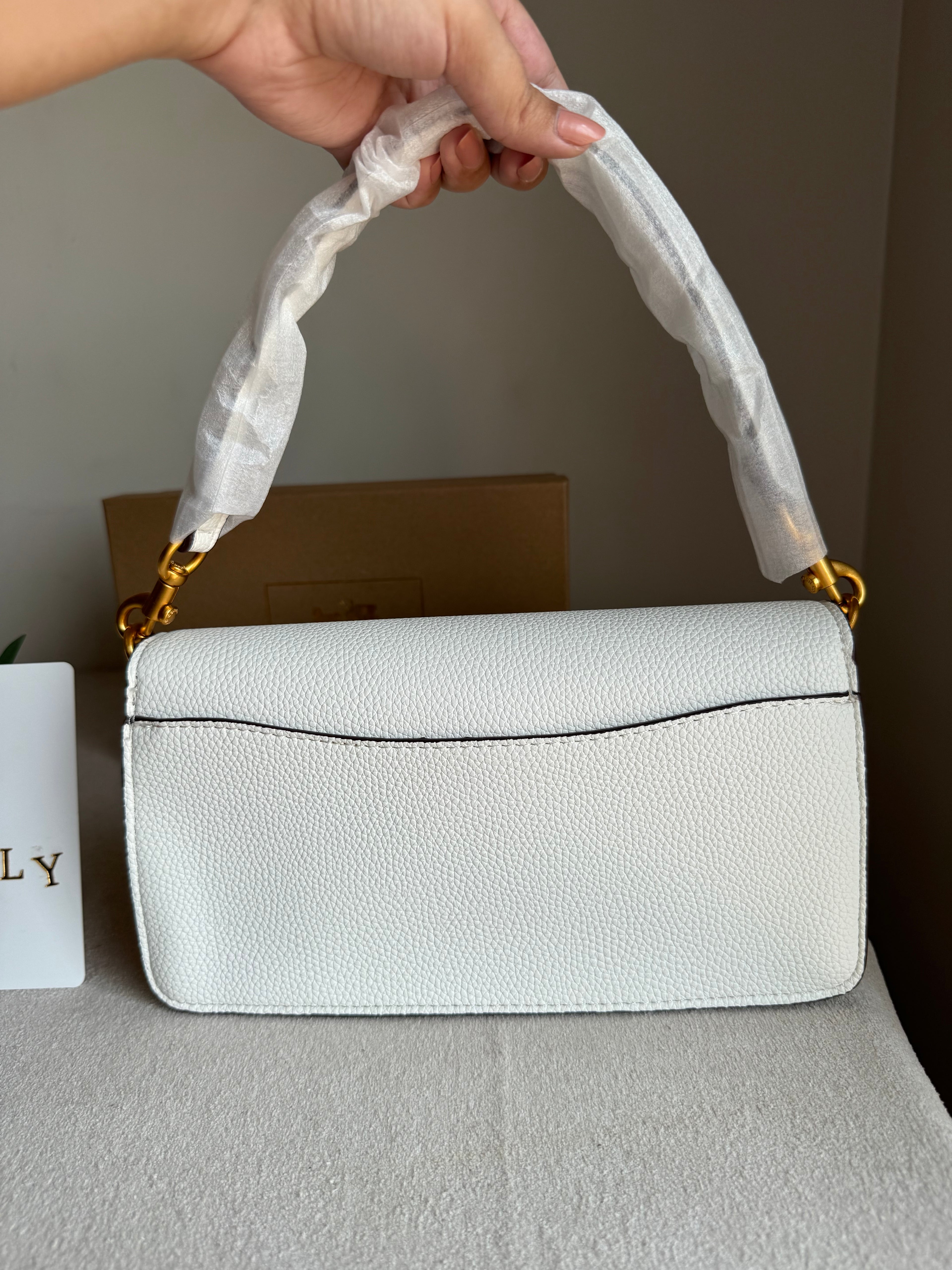 COACH TABBY Canvas White Good Quality -  BOX PACKING