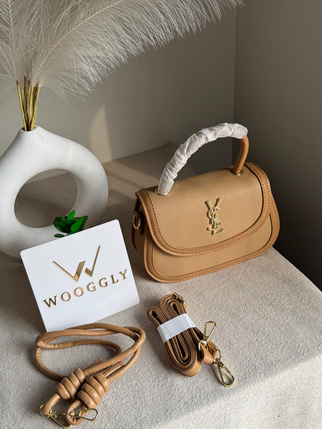 YSL Hand Bag Brown