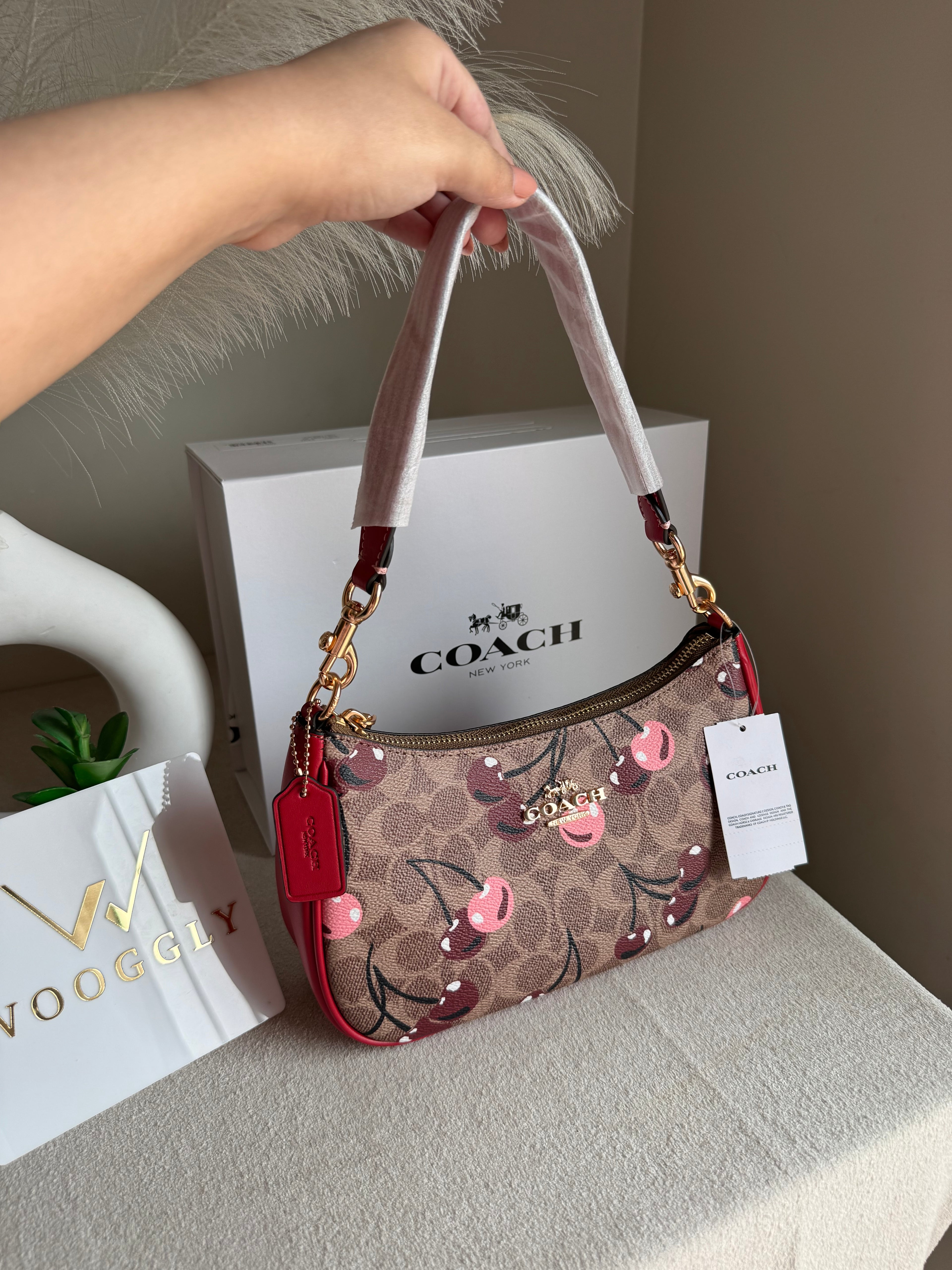 COACH TERI PREMIUM (Maroon with Cherries) - MAGNETIC BOX PACKING
