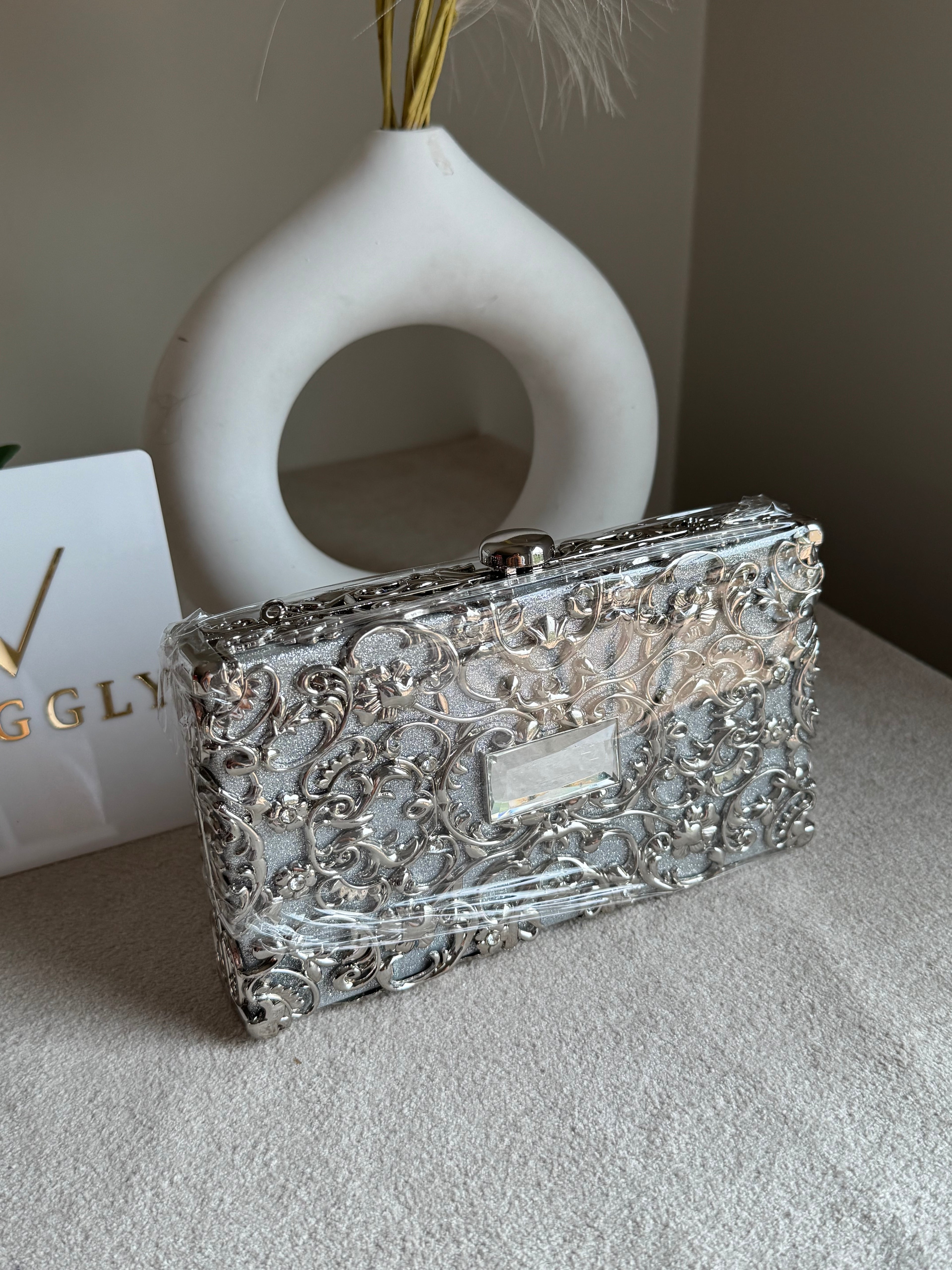 Maison Clutch Silver