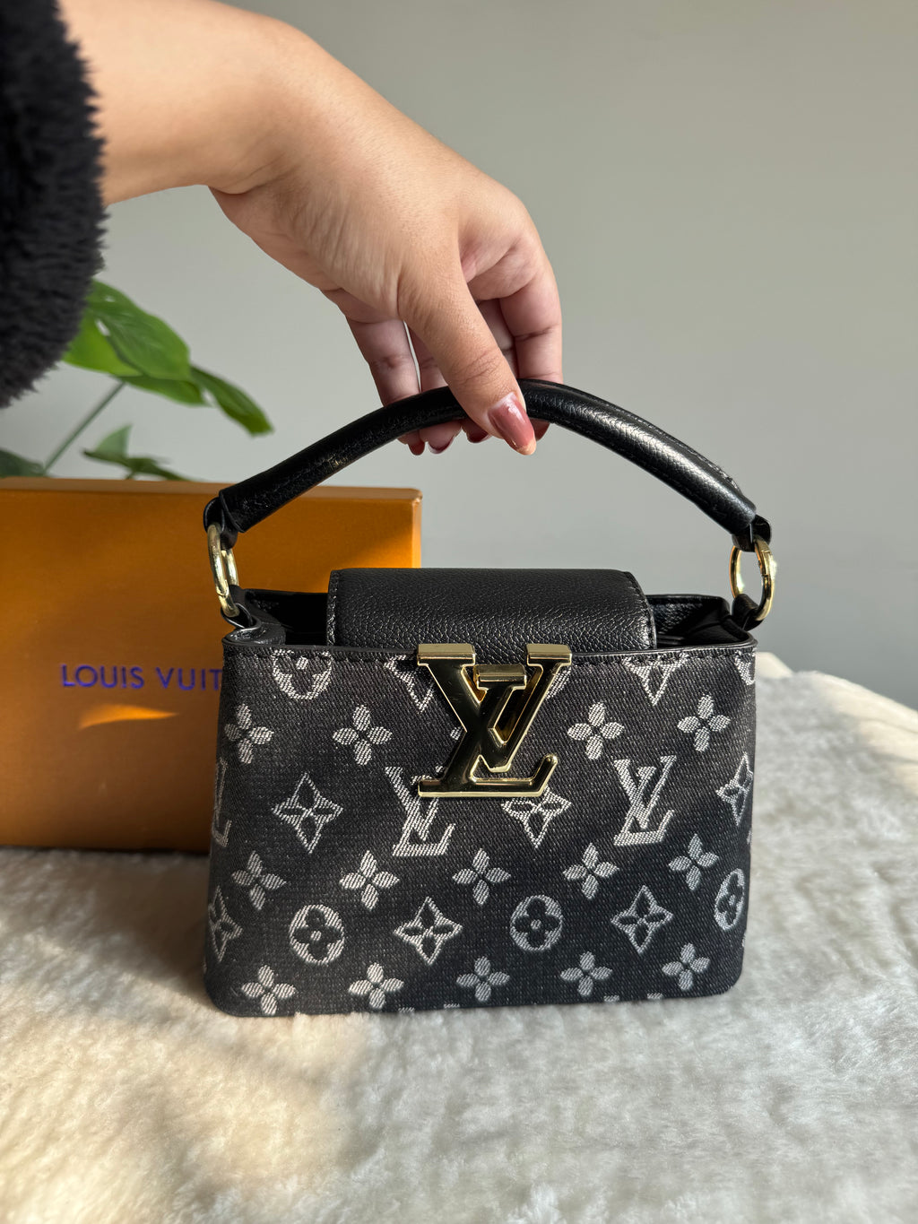 LV BAG PREMIUM QUALITY (Black) - BOX PACKING