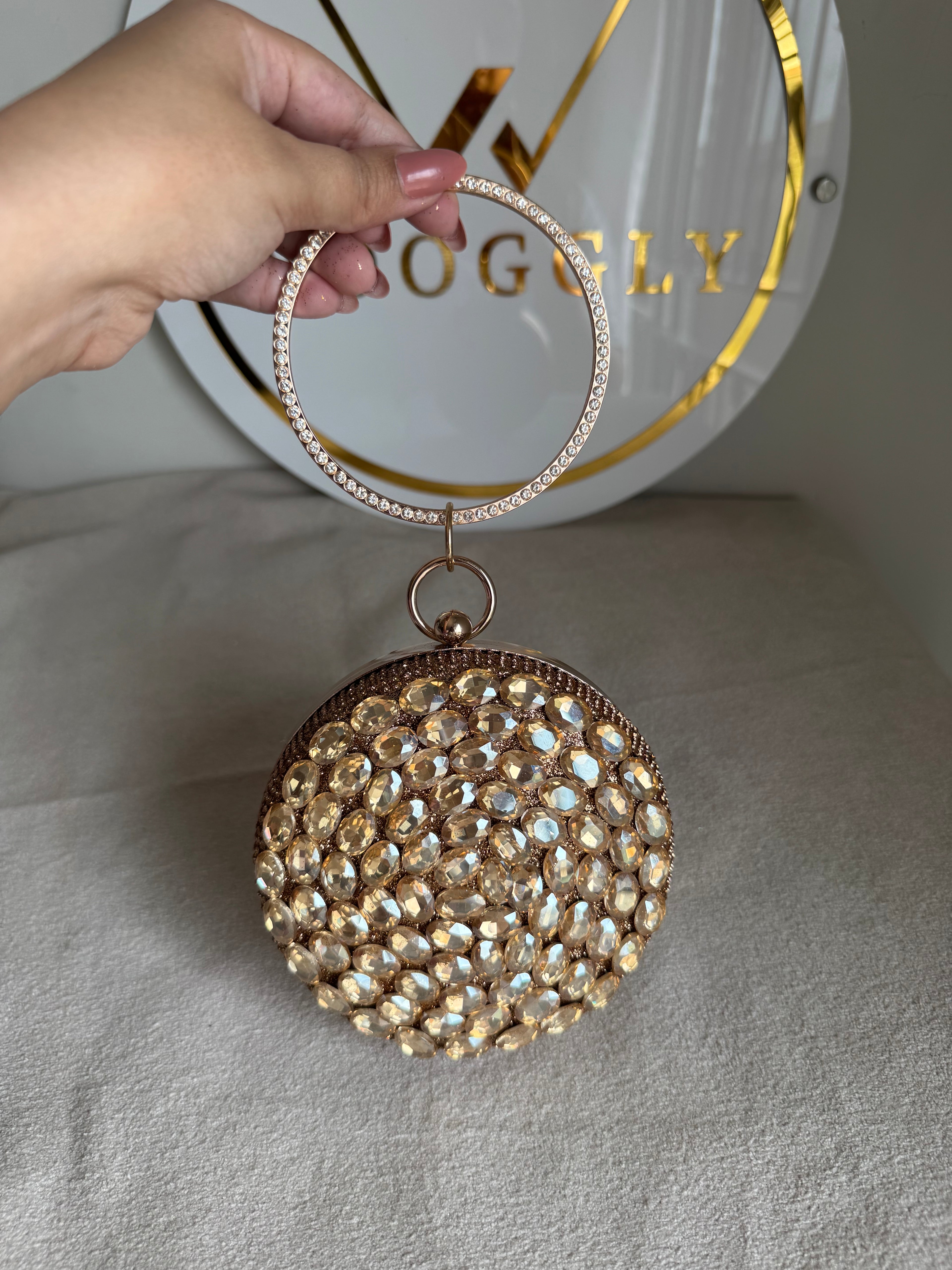 Sugar Plum Clutch - Champagne