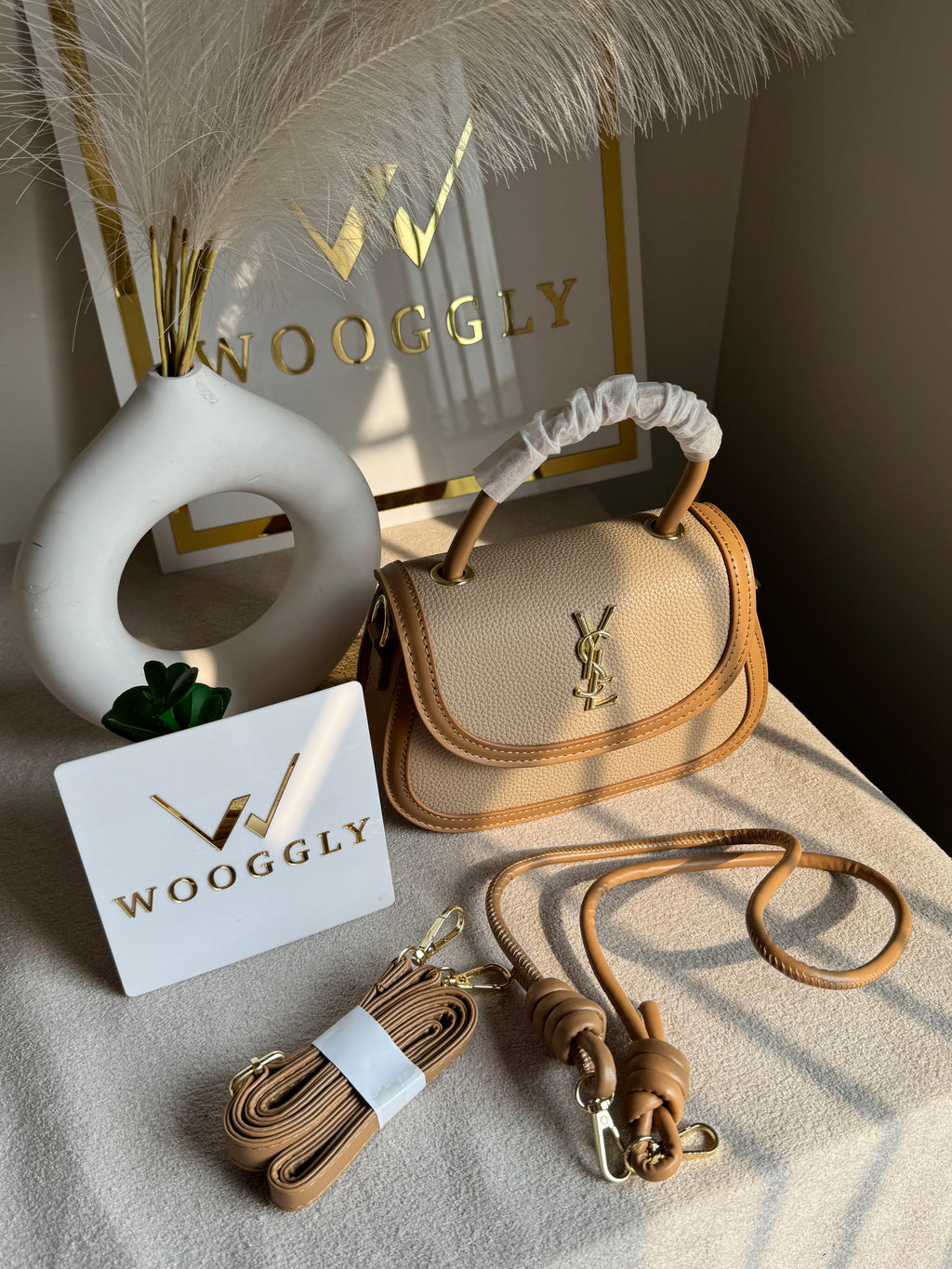 YSL Hand Bag Beige