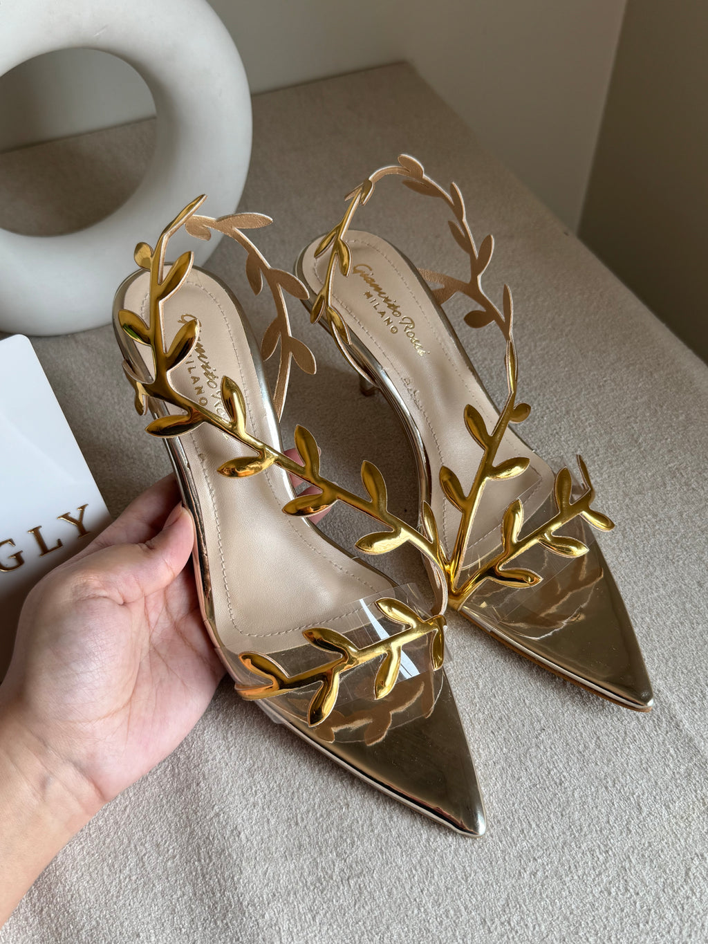Gianvitto Rossi Heels Champagne