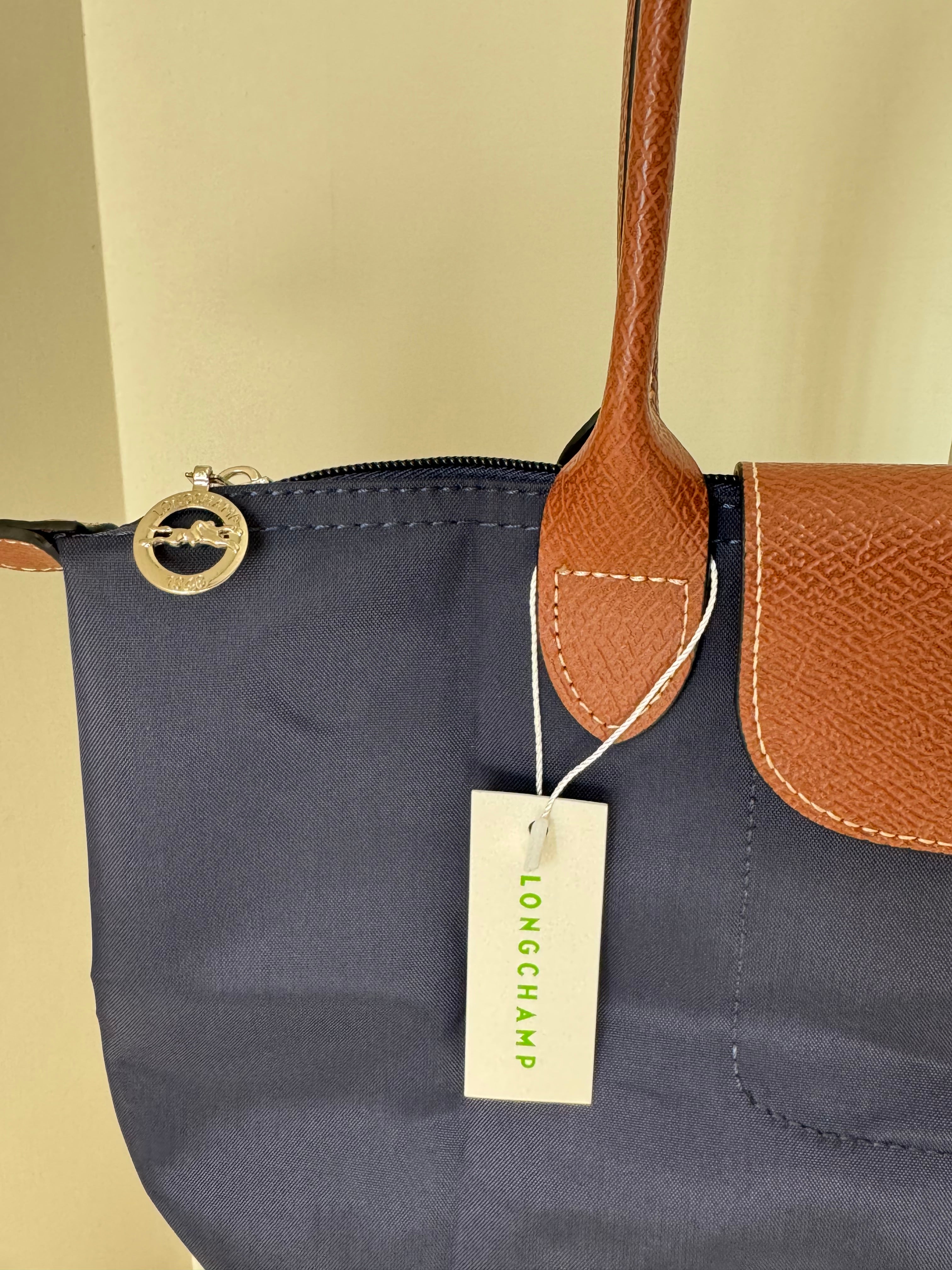 Longchamp Tote MEDIUM - Blue (WITH BRAND LOGO)