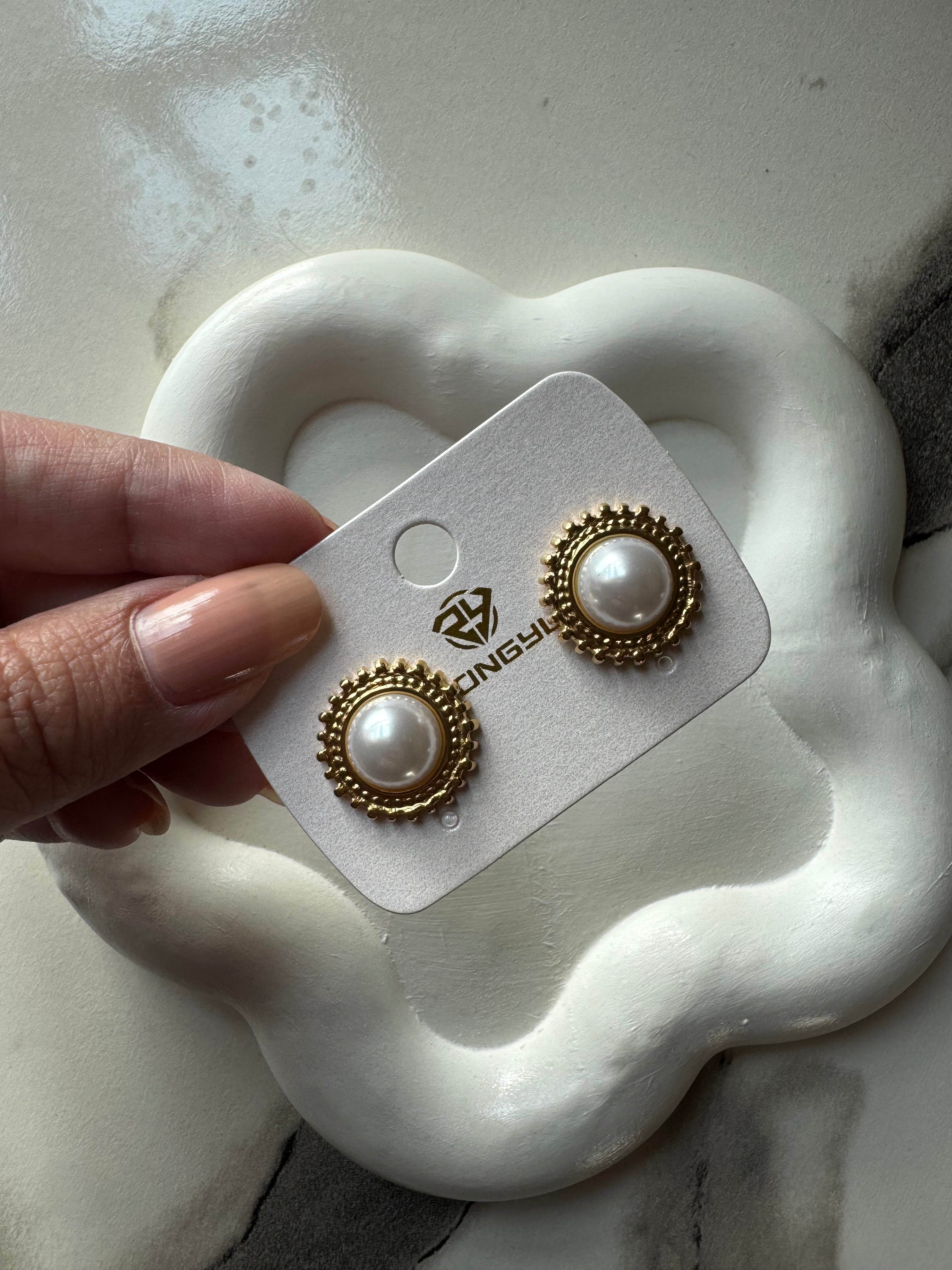 Pearl Grace Studs