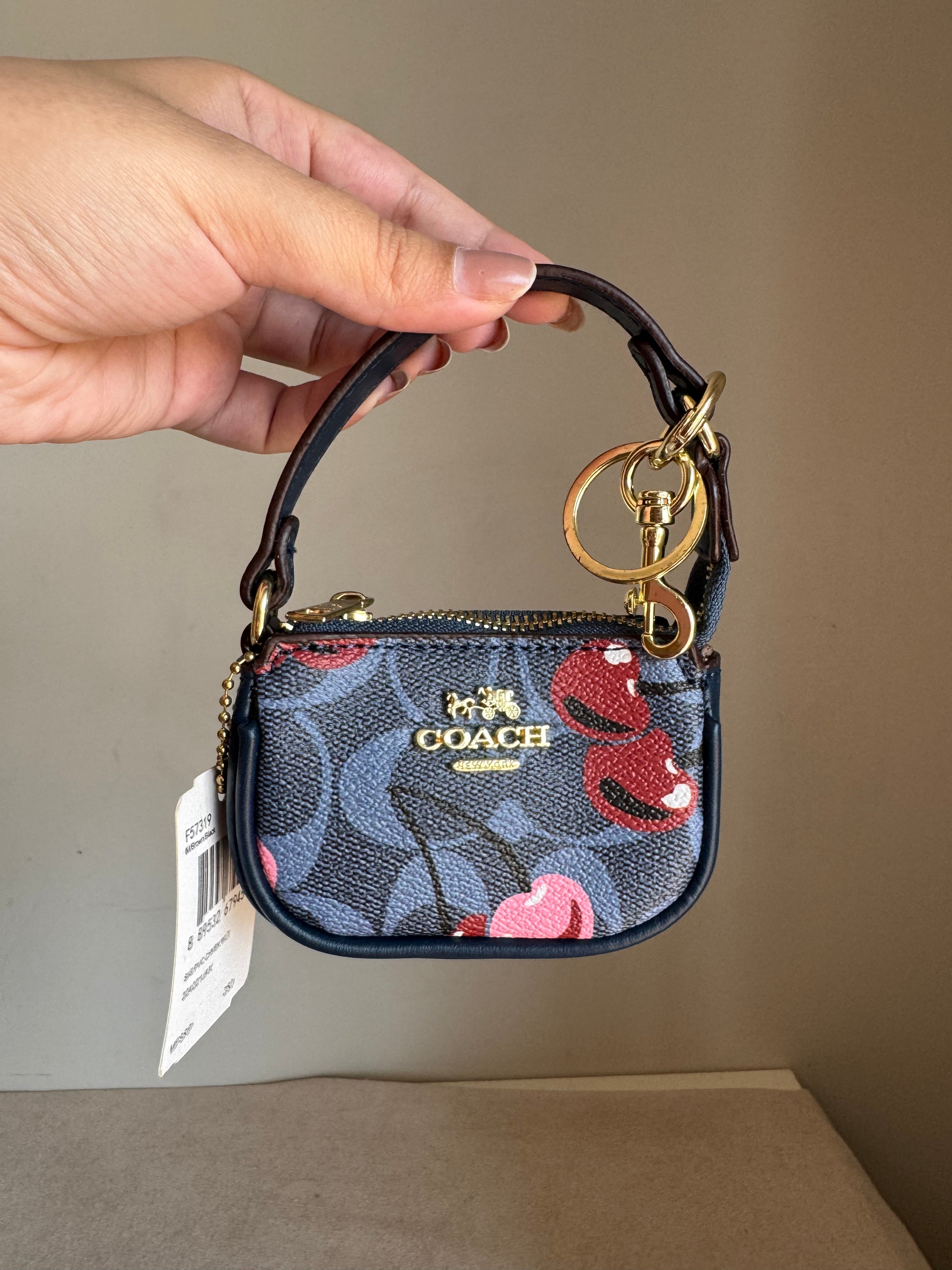 Premium Coach Baby Teri Bag Charm - Blue