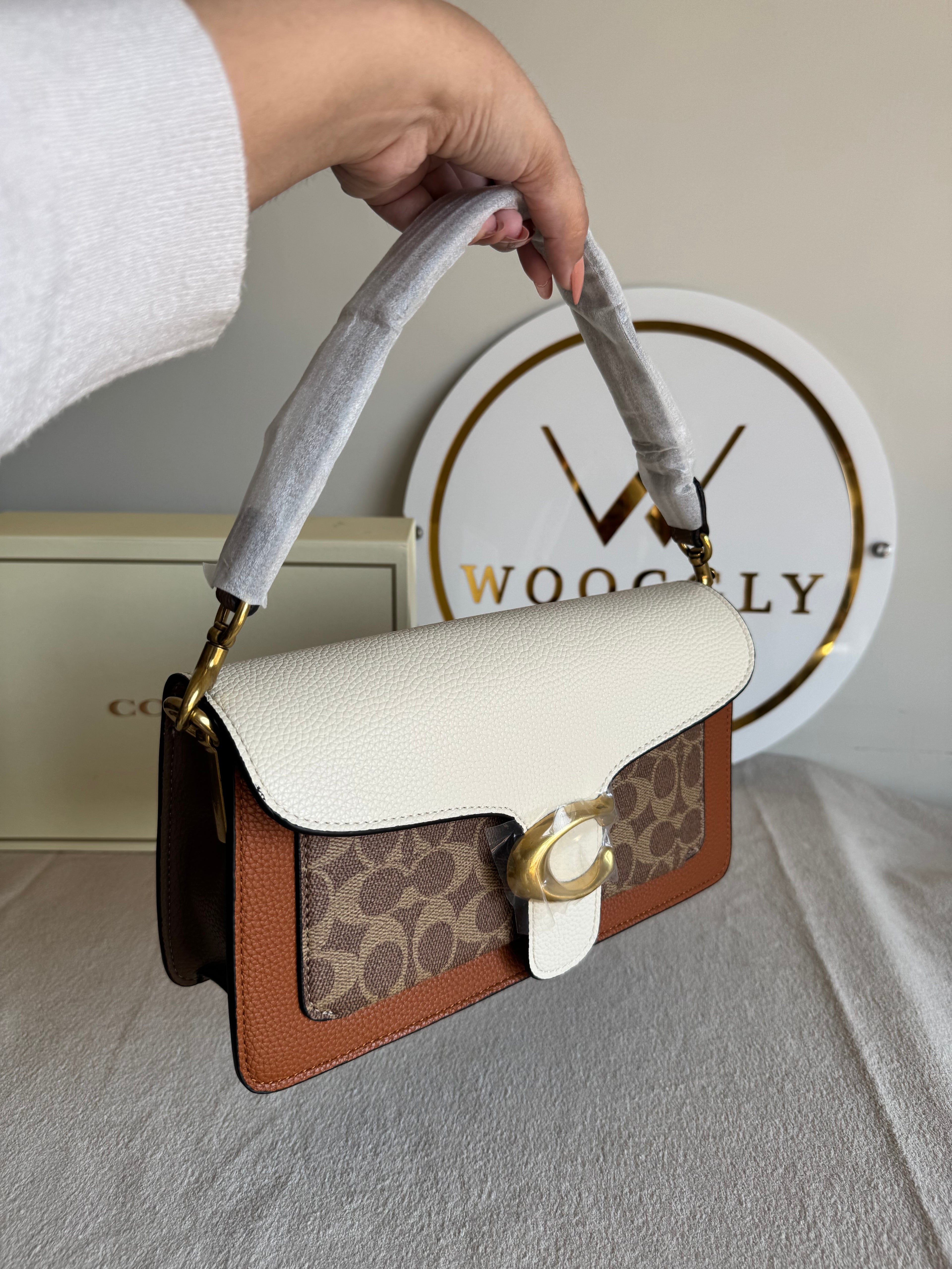 COACH TABBY EXCLUSIVE (Brown & Cream) - BOX PACKING