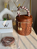 Cutest Crossbody Bag / Makeup Box Brown