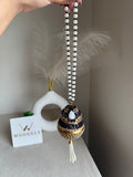 Turkish Potli - Gold Magenta Pearl