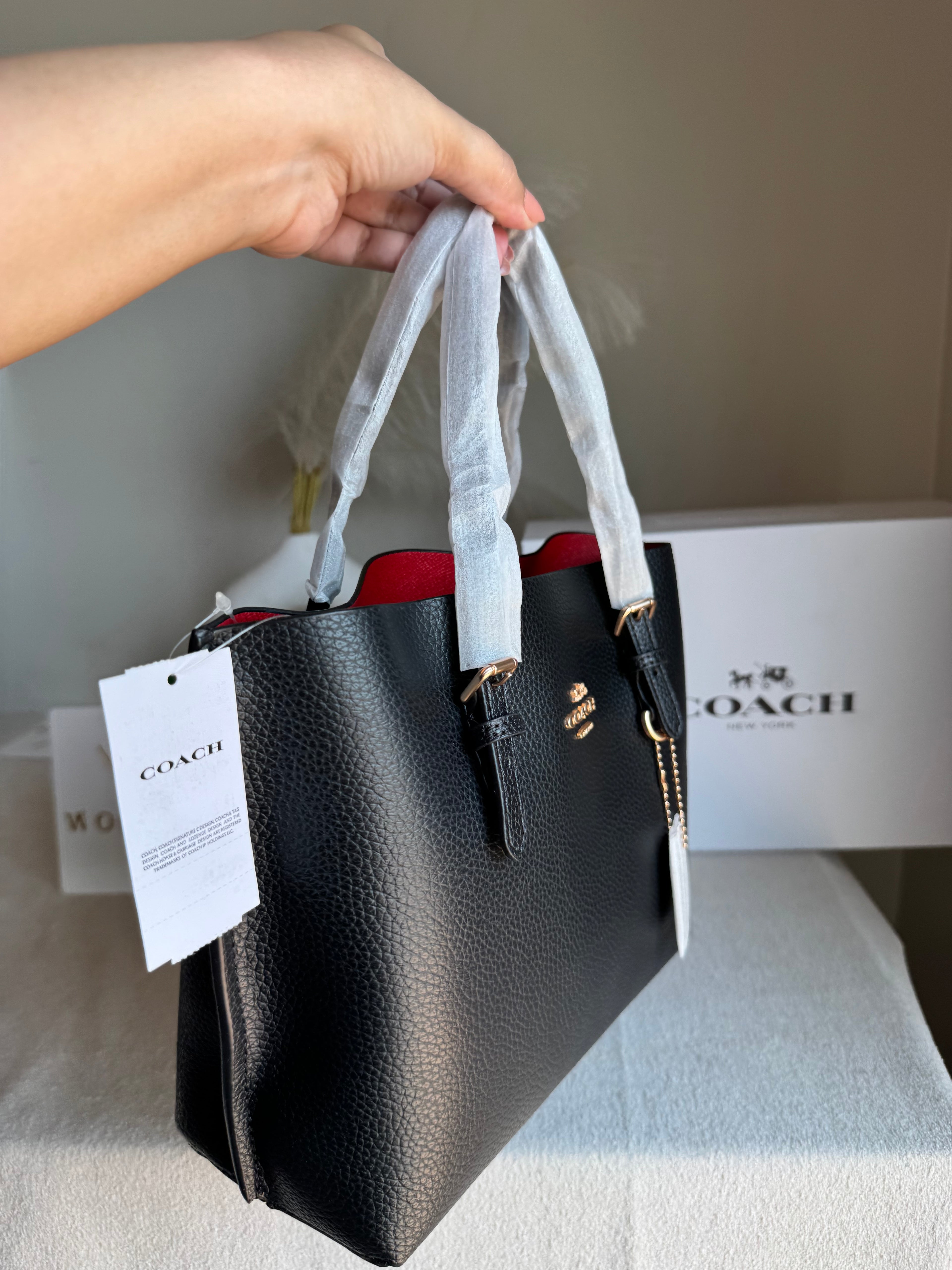 COACH Mini Mollie ToteBlack - BOX PACKING