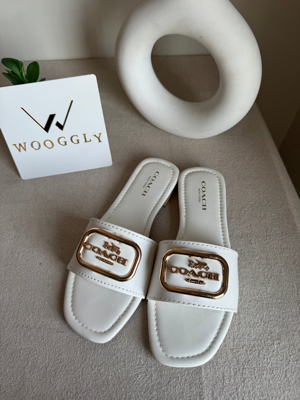 Minimal Coach Slides - White
