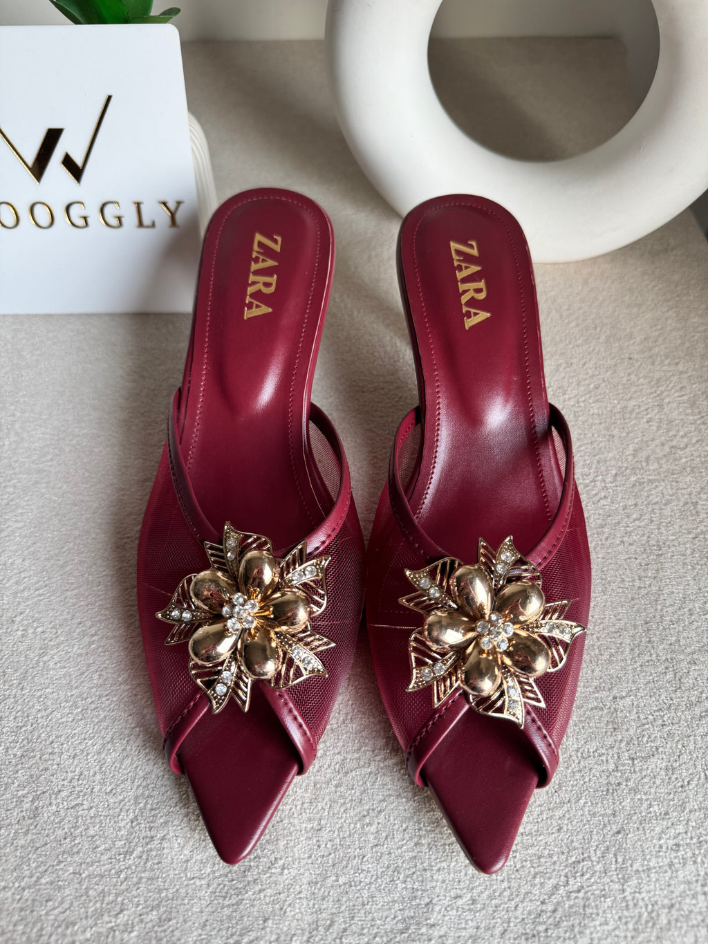 Zara Vogue Heels - Maroon