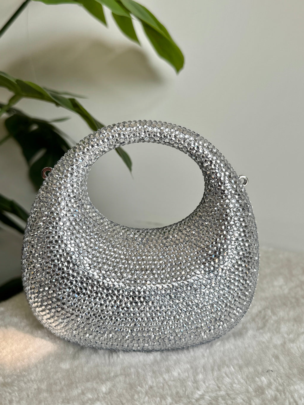Viral Swarovski Clutch - Mini Silver